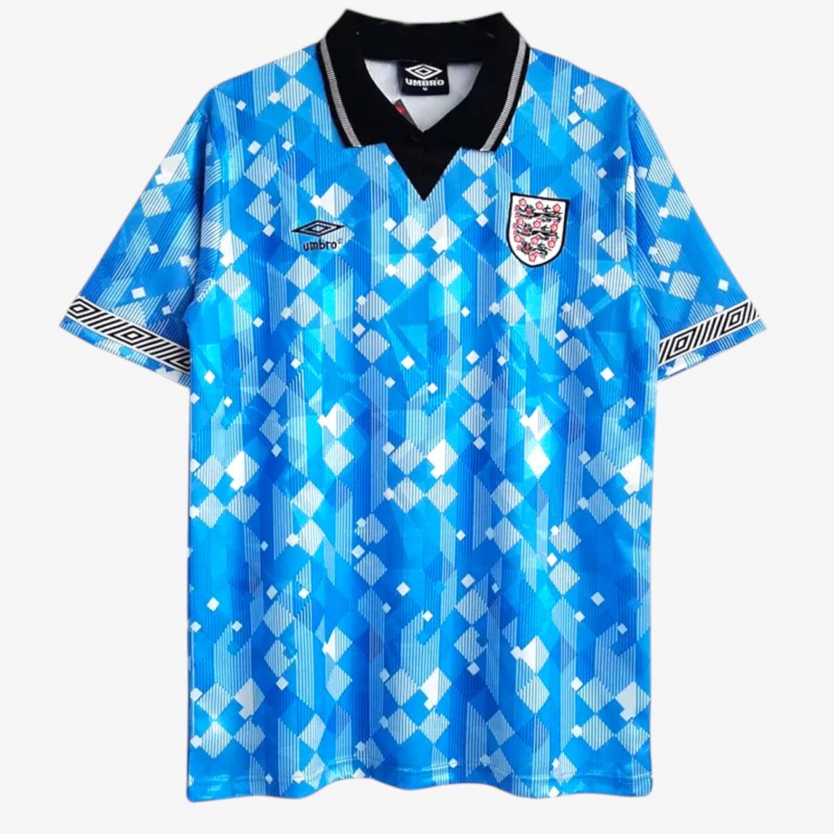England Away Blue Retro Jersey 1990