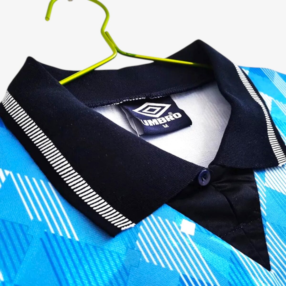 England Away Blue Retro Jersey 1990 - Image 6