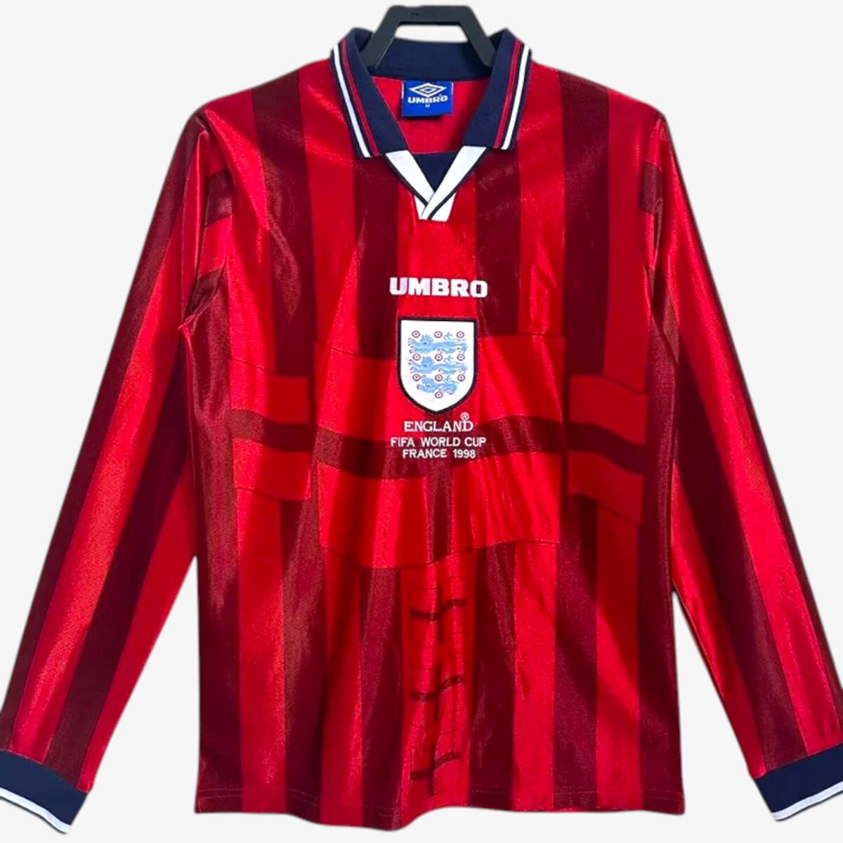 England Away Long Sleeve Retro Jersey 1998