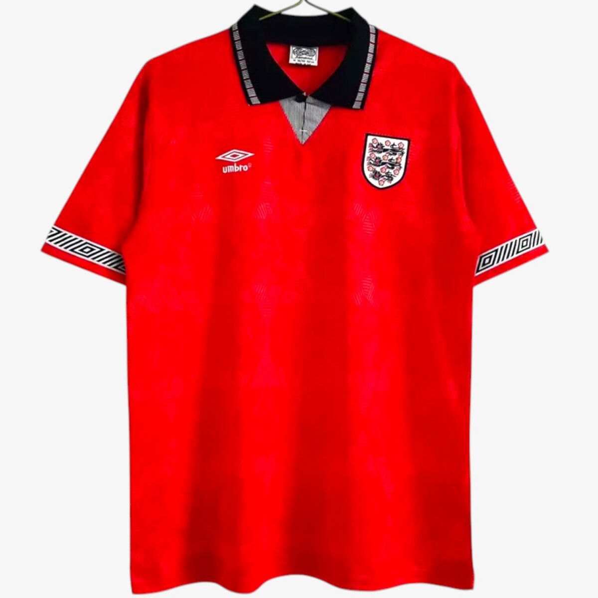 England Away Red Retro Jersey 1990