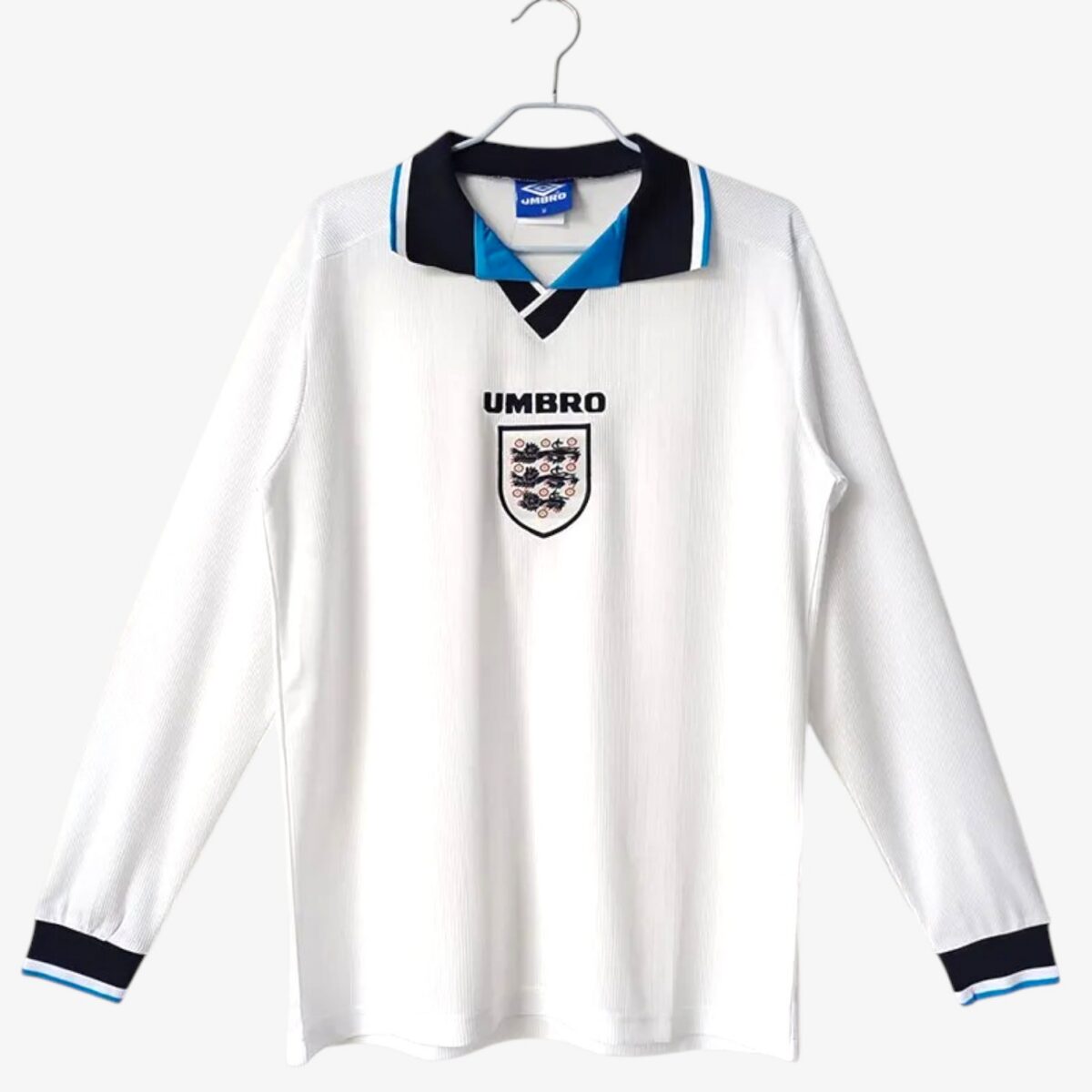 England Home Retro Long Sleeve Jersey 1996
