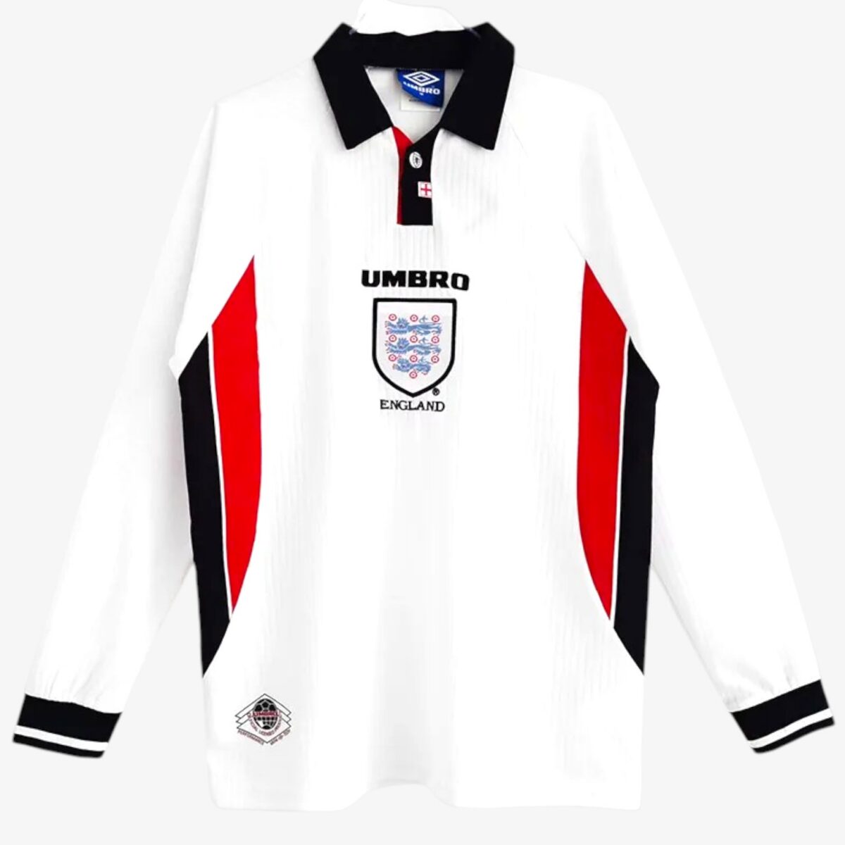 England Home Retro Long Sleeve Jersey 1998