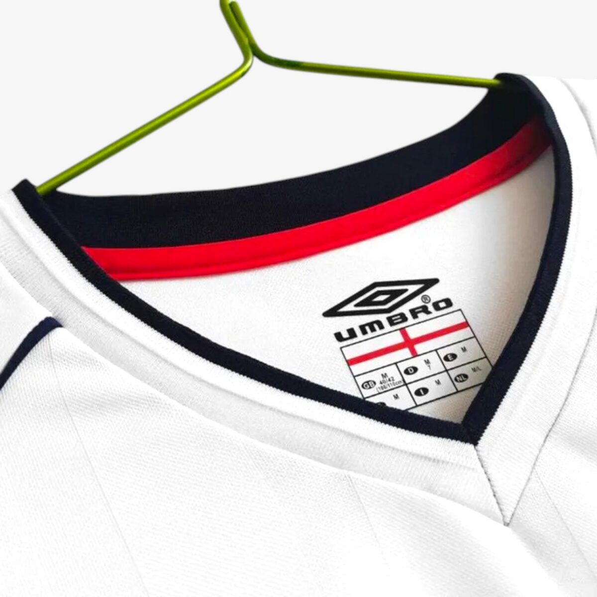 England Home Retro Long Sleeve Jersey 2002 - Image 3