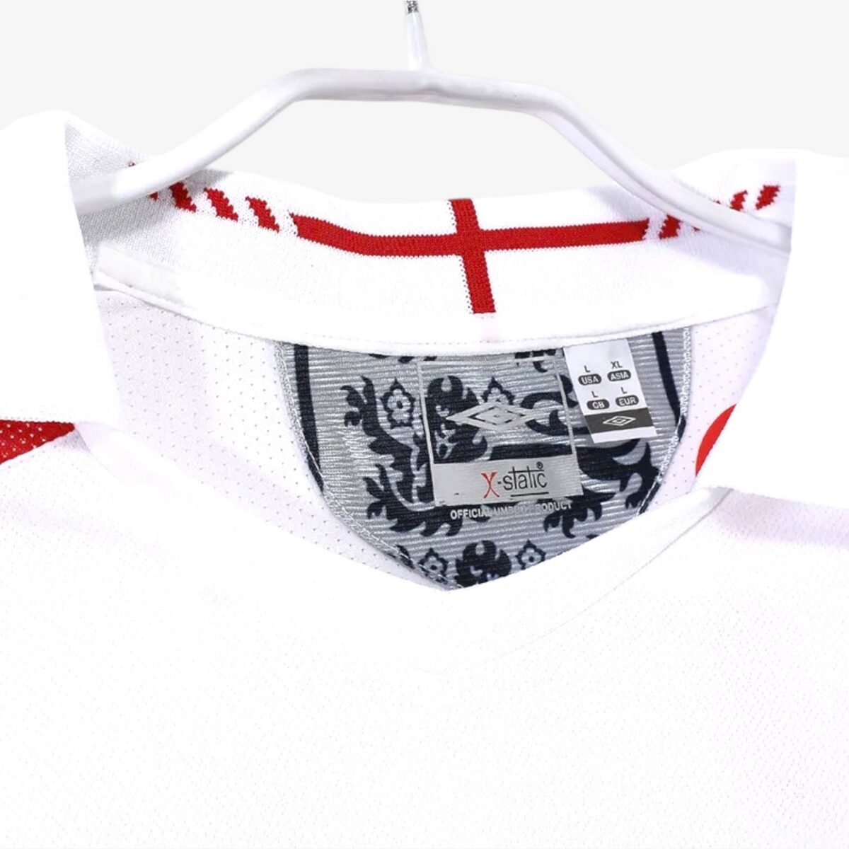 England Home Retro Long Sleeve Jersey 2006 - Image 5