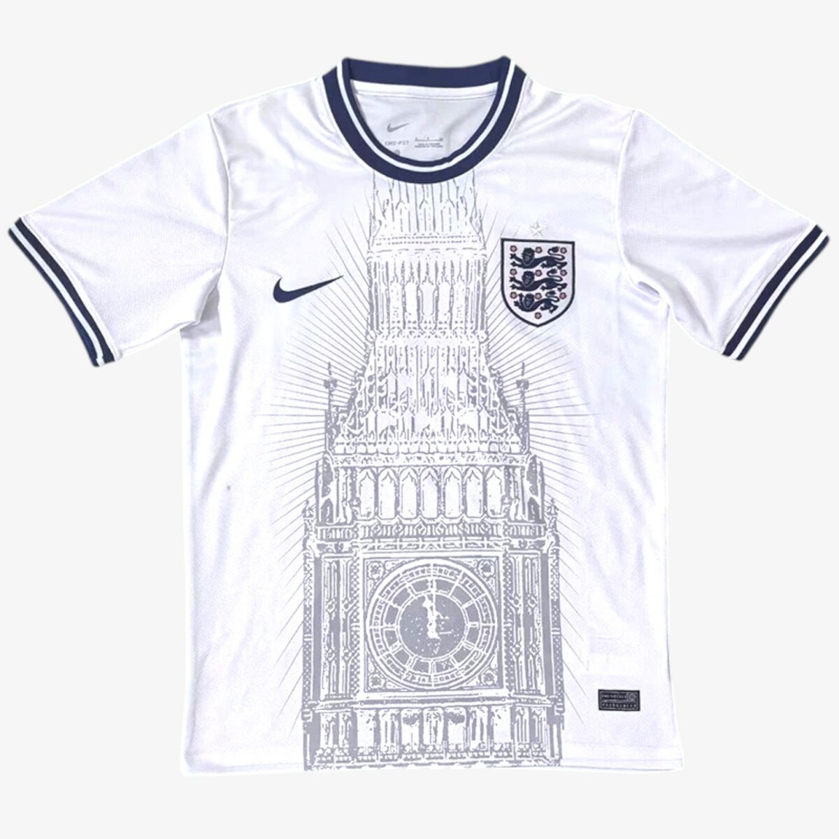 England White Pattern Jersey 2024/25