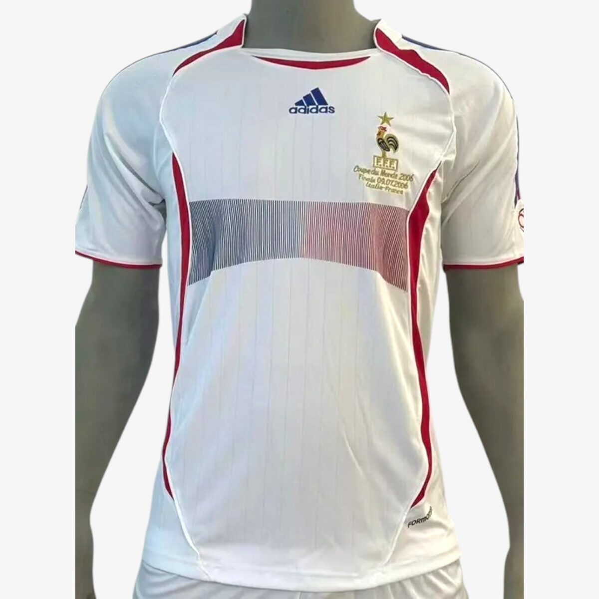 France Away White Retro Jersey 2006