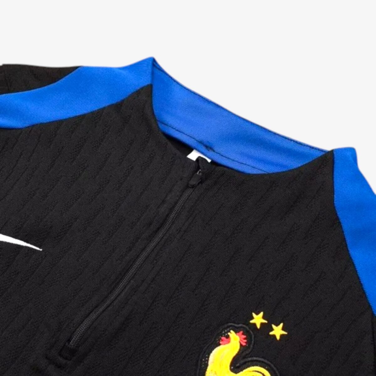 France Black Half Pull Tracksuit 2024/25 - Image 9