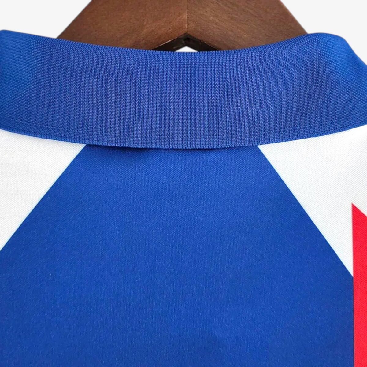 France Home Long Sleeve Retro Jersey 1988/90 - Image 5