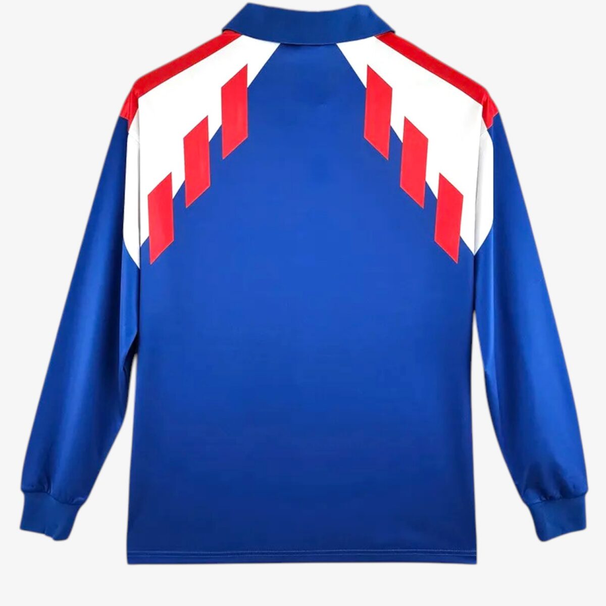 France Home Long Sleeve Retro Jersey 1988/90 - Image 2