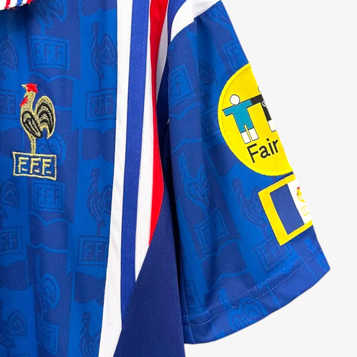 France Home Retro Jersey 1996 - Image 3