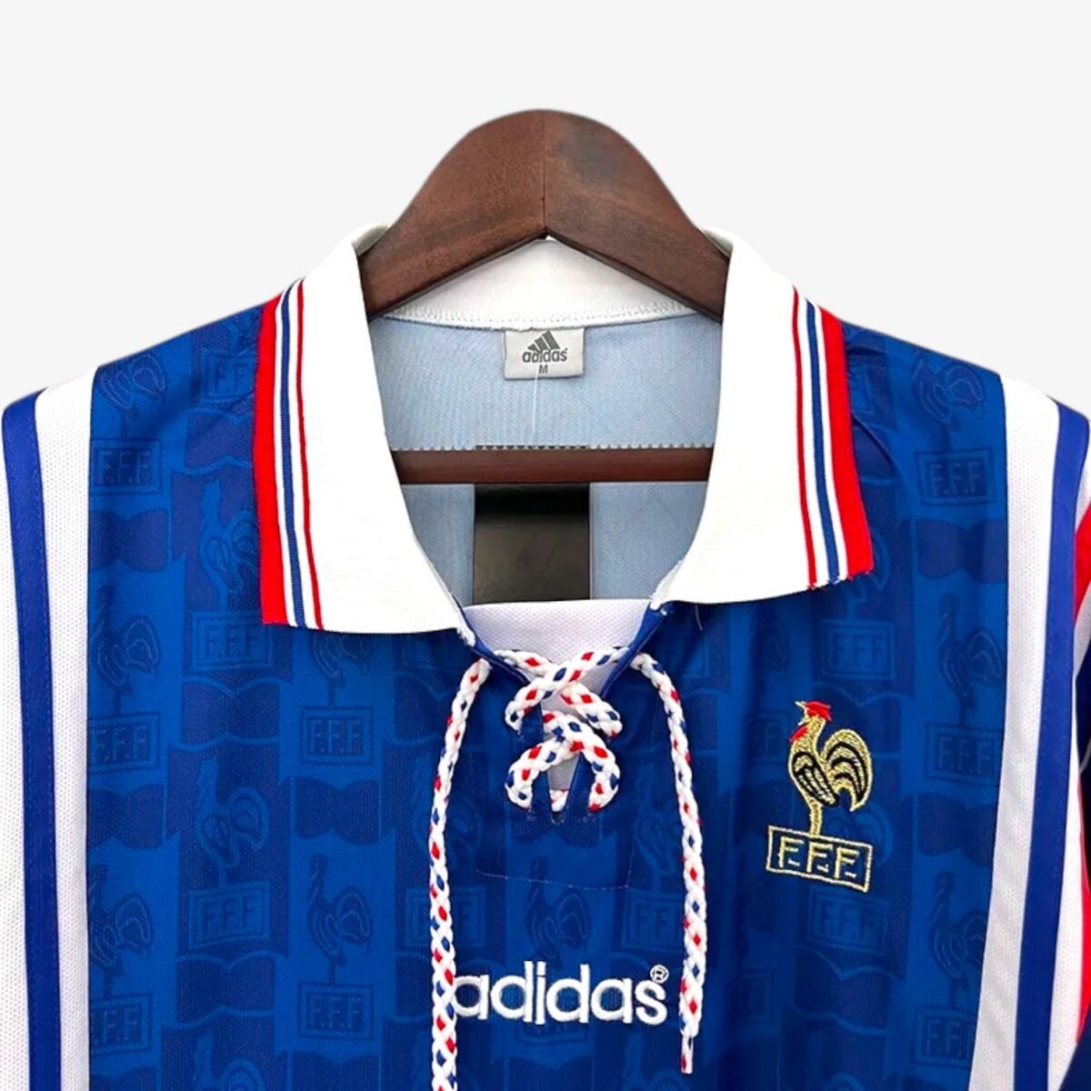 France Home Retro Jersey 1996 - Image 4