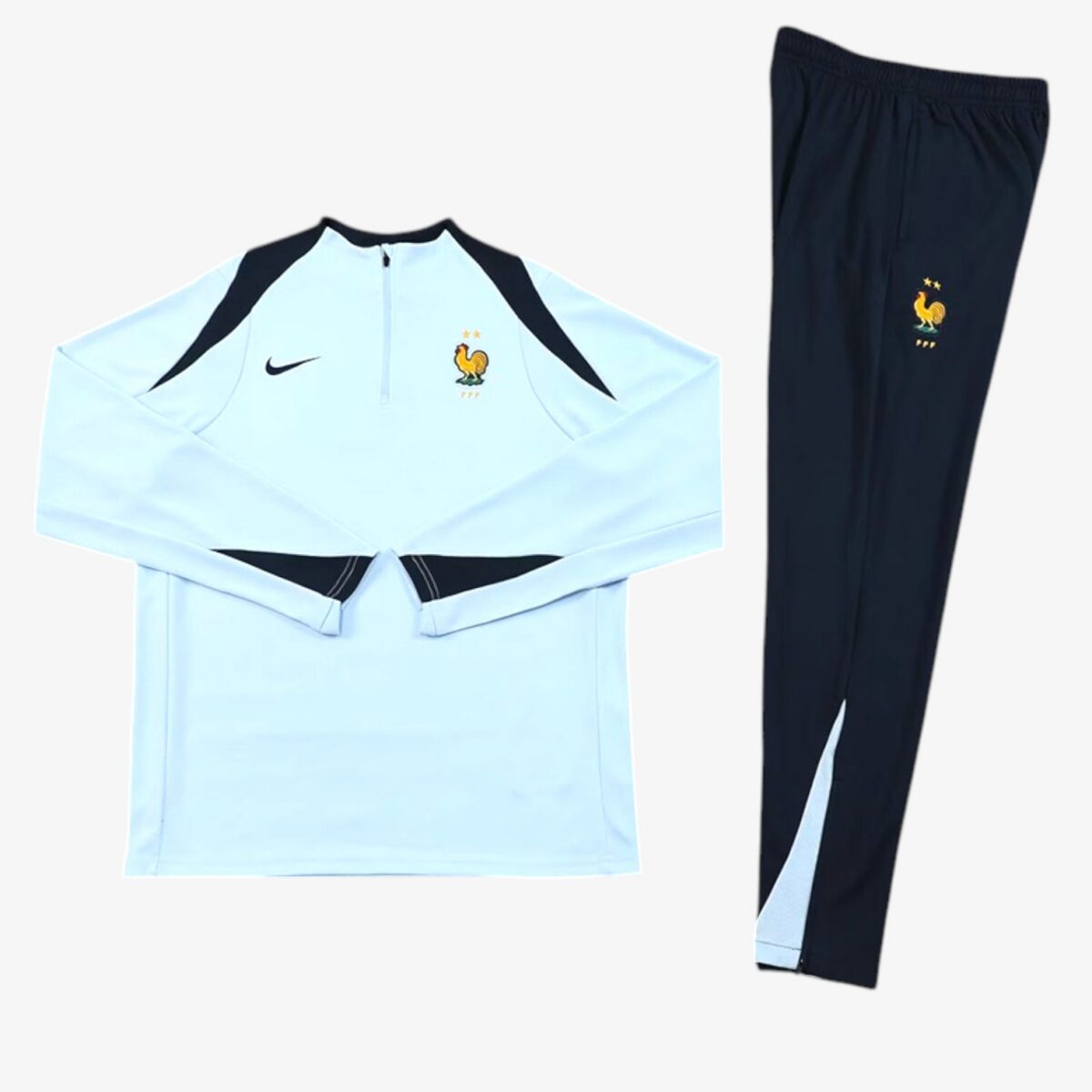 France Light Blue Half Pull Tracksuit 2024/25 - Image 9