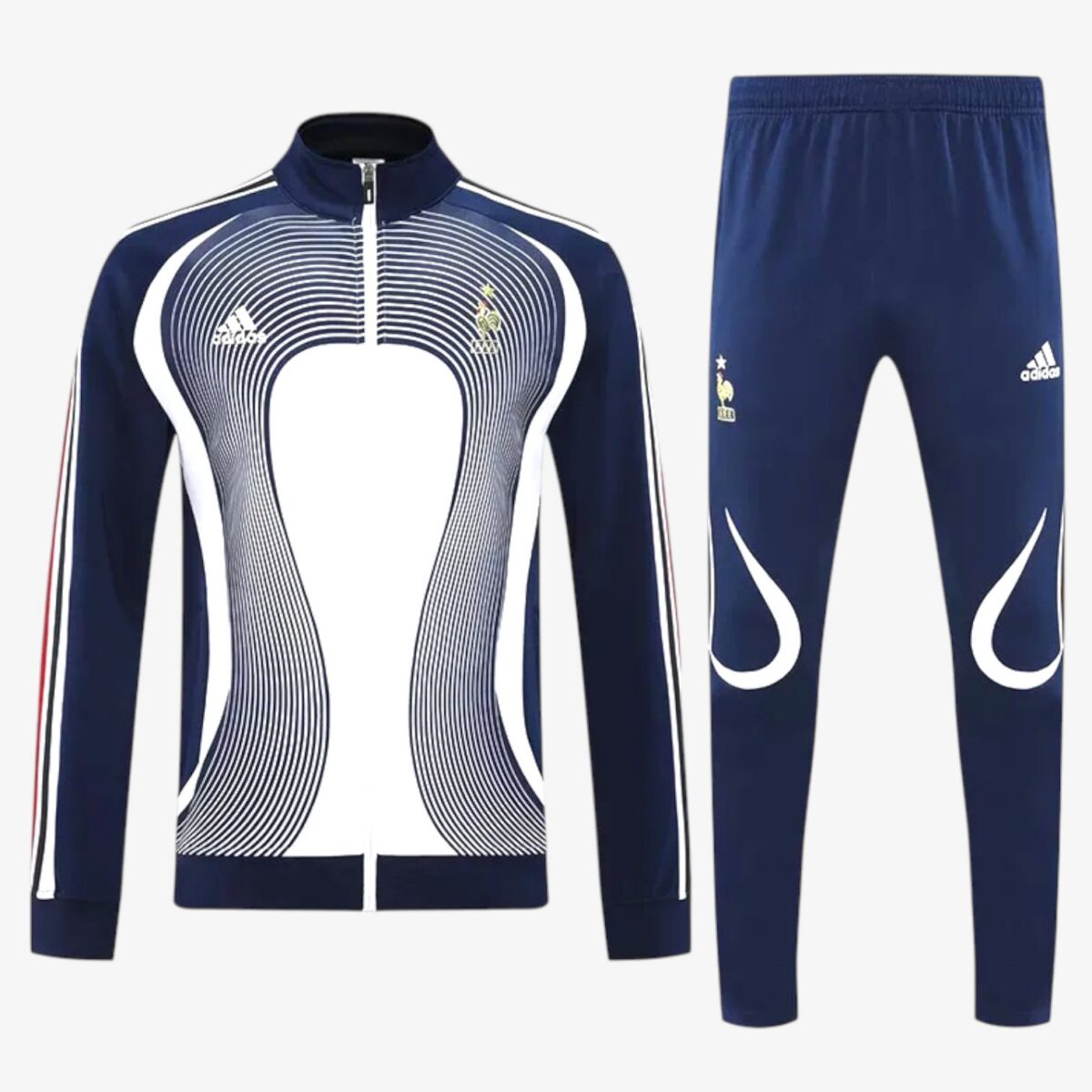 France White Blue Retro Jacket Tracksuit 2025/26