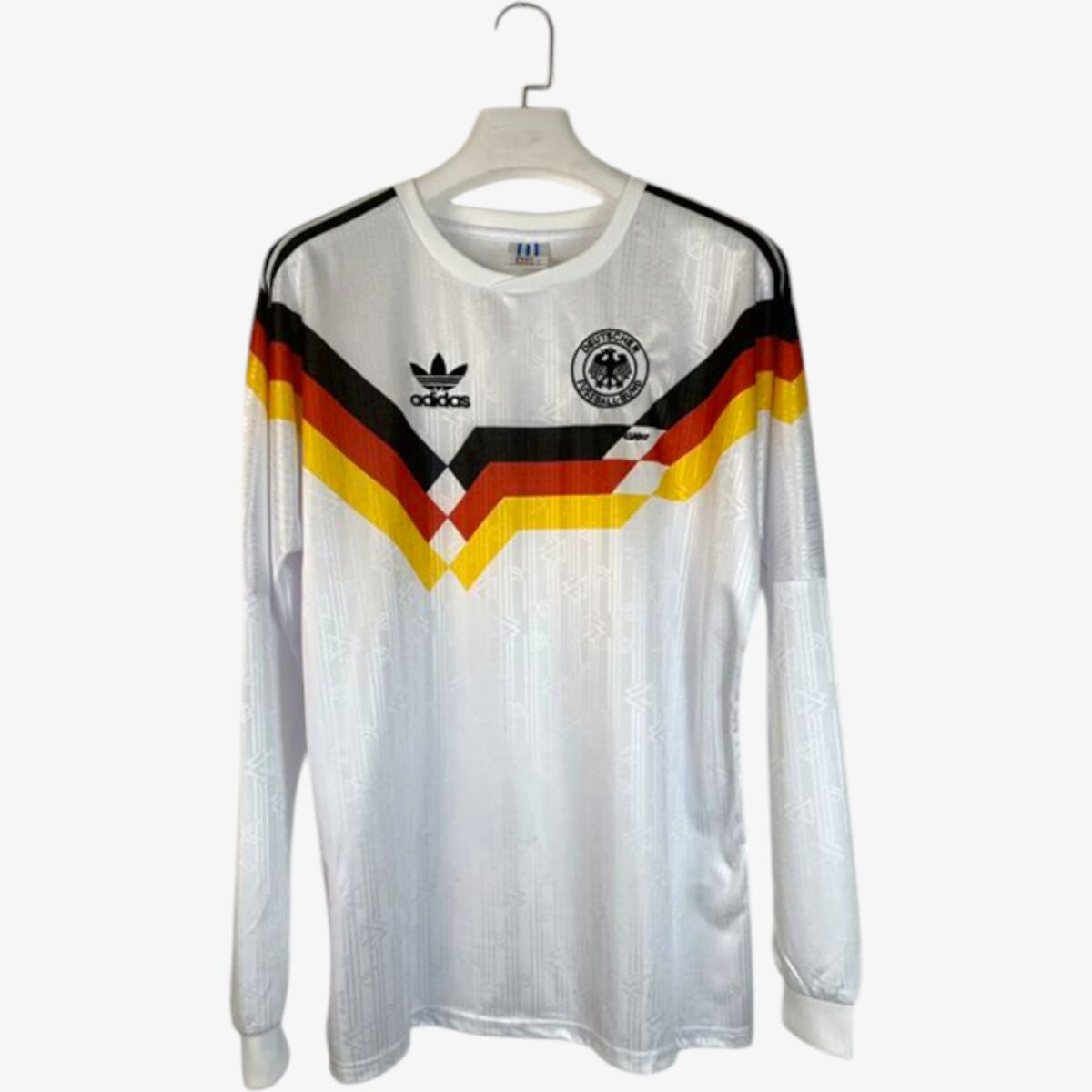 Germany Home Long Sleeve Retro Jersey 1990