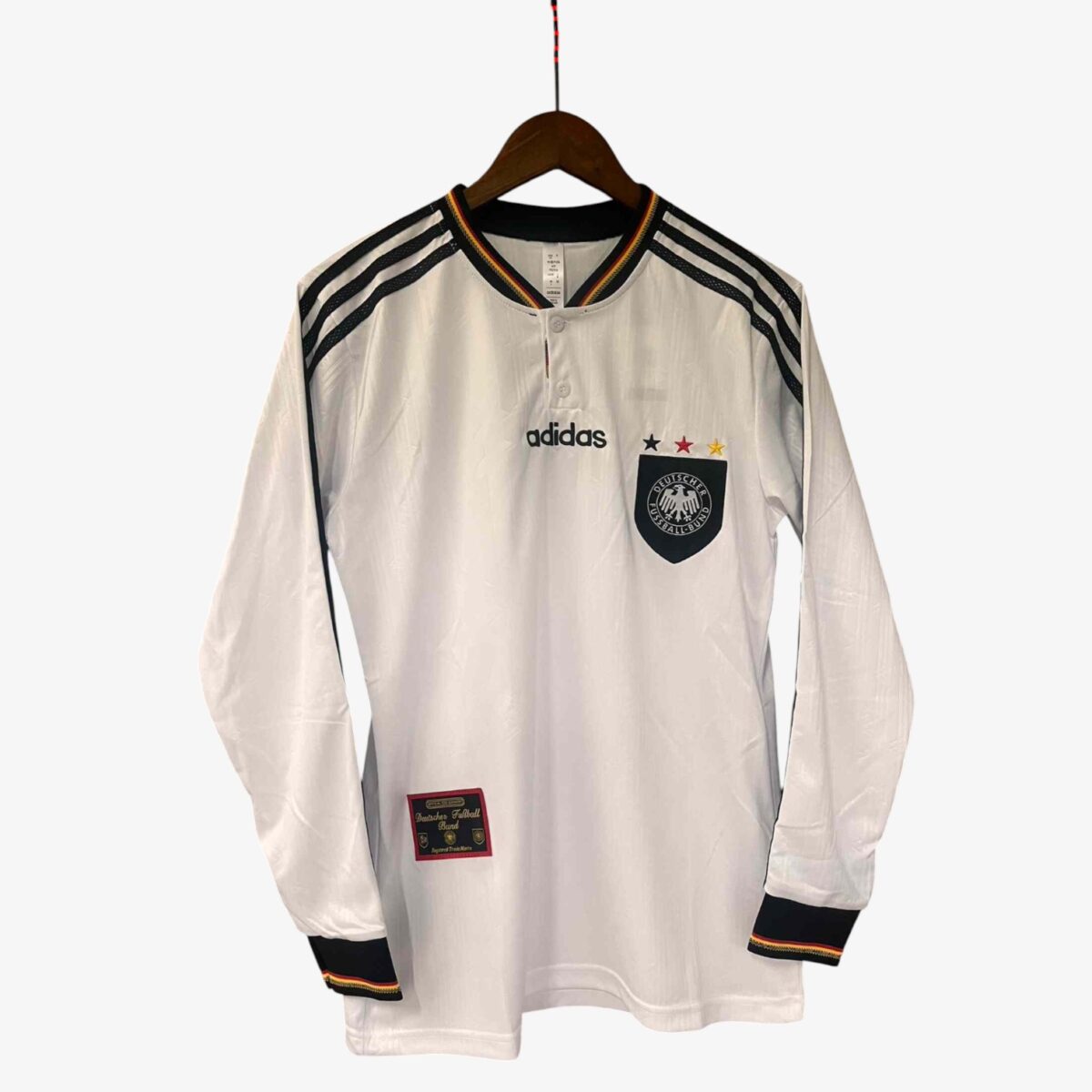 Germany Home Long Sleeve Retro Jersey 1996