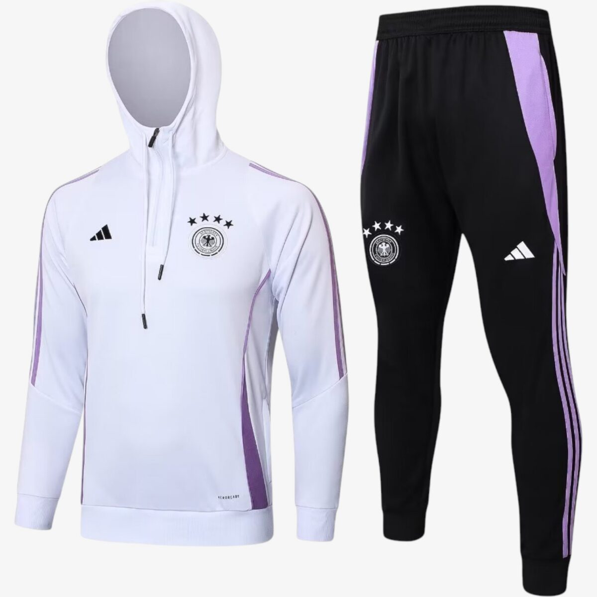 Germany White Hooded training Suit 2024/25