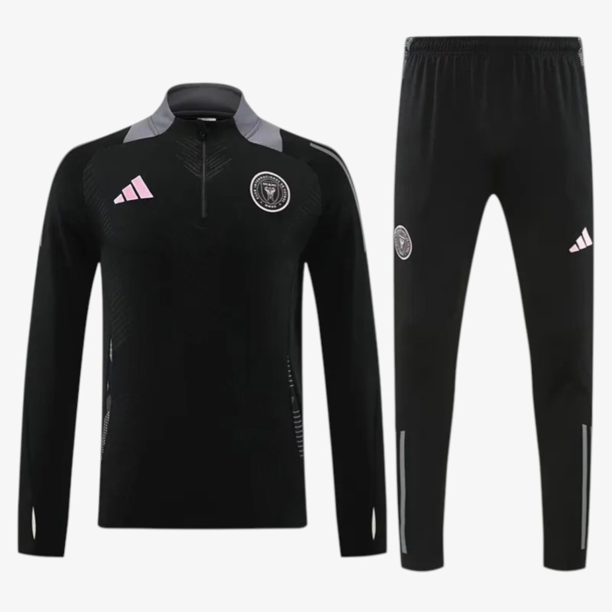 Inter Miami CF Black Half Pull Tracksuit 2024/25 — Kids