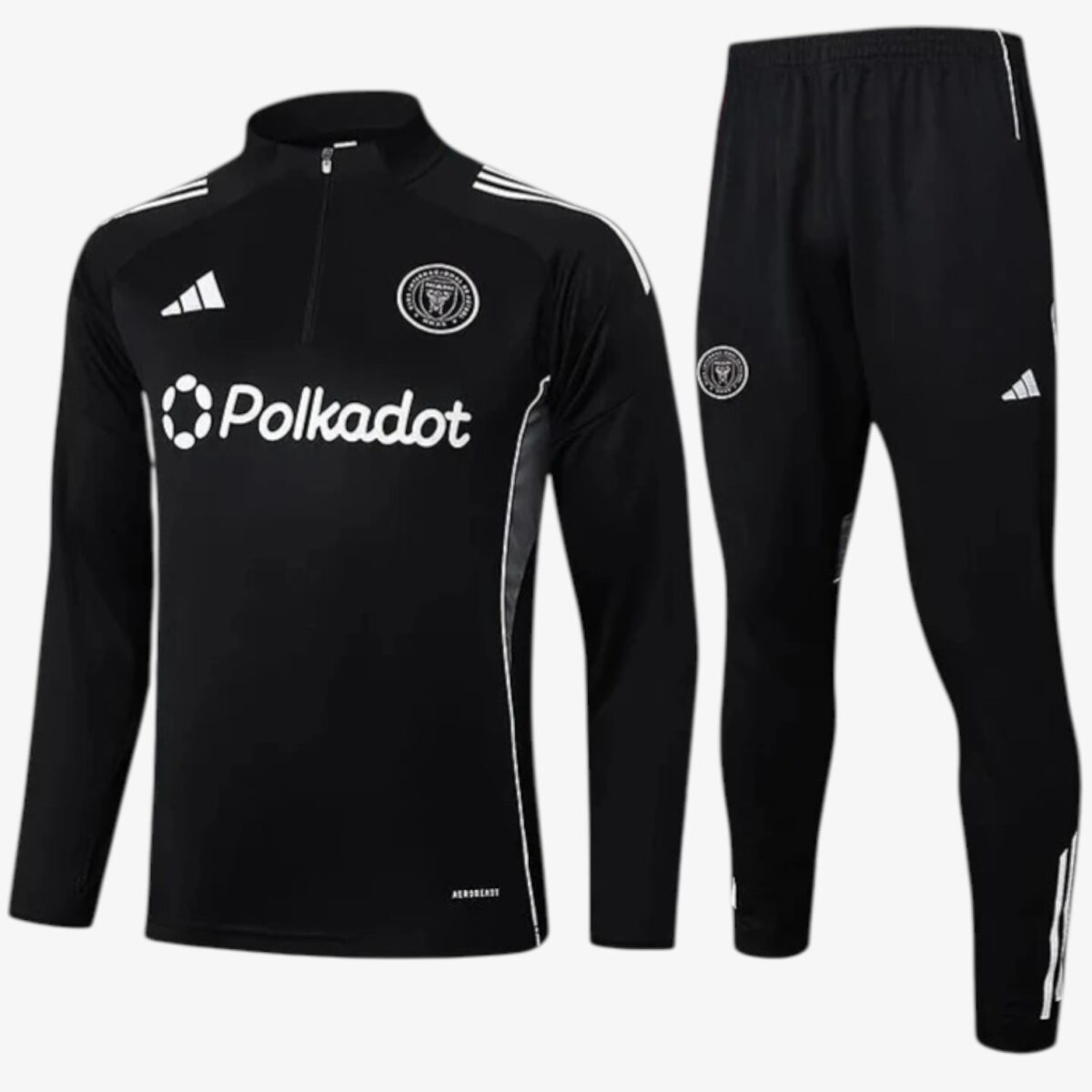 Inter Miami CF Black Half Pull Tracksuit 2025/26 — Kids