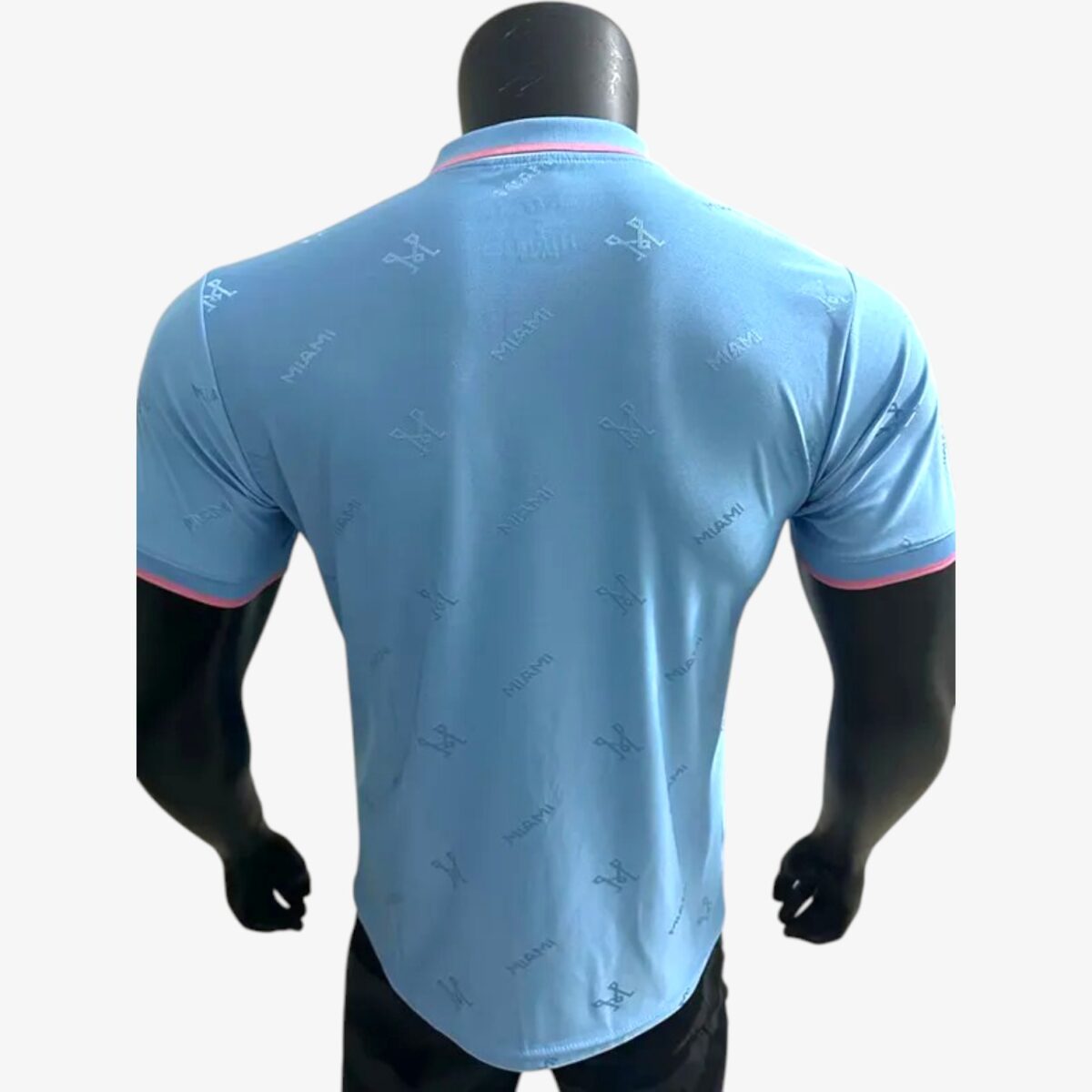 Inter Miami CF Sky Blue Training Polo Shirts 2025/26 - Image 2