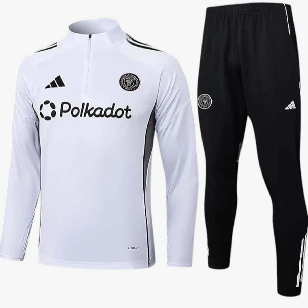 Inter Miami CF White Half Pull Tracksuit 2025/26 — Kids