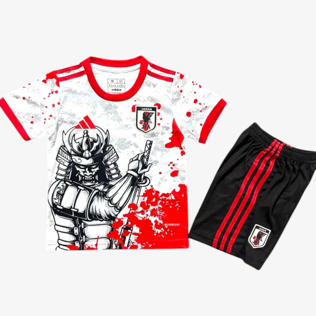 Japan Iron Man White & Red Jersey 2025/26 — Kids