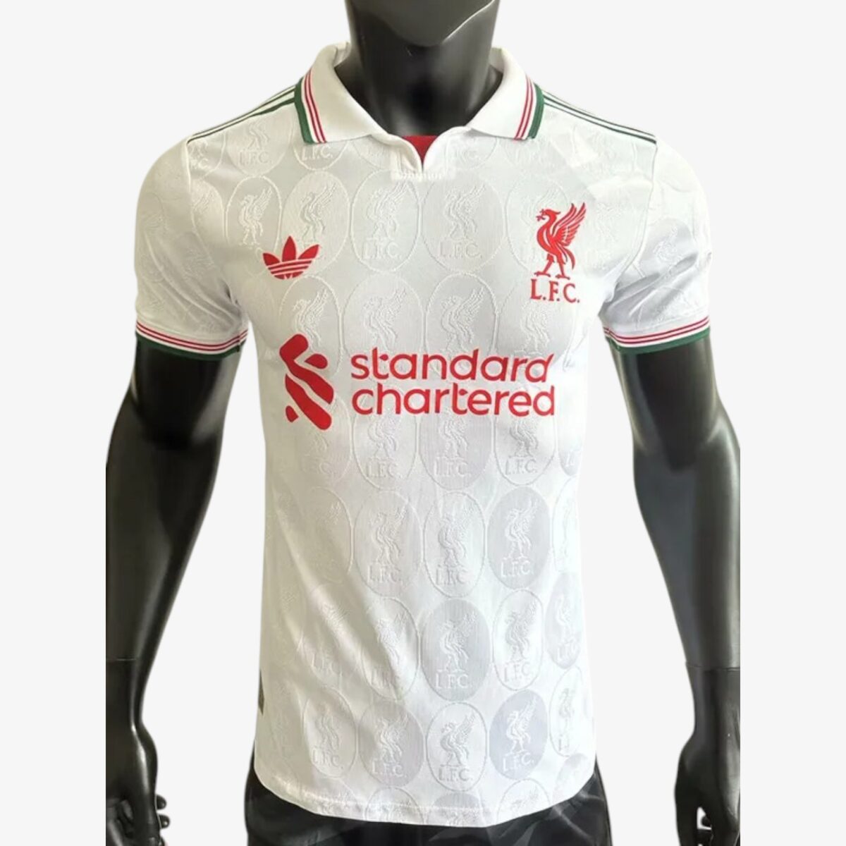 Liverpool Team Logo Steel Pattern Edition White Training Jersey 2025/26