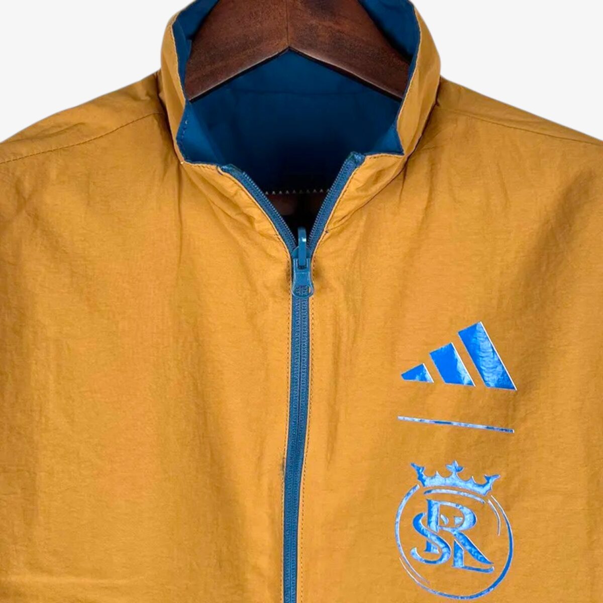 Real Salt Lake Blue & Khaki Double Sided Windbreaker 2023/24 - Image 6