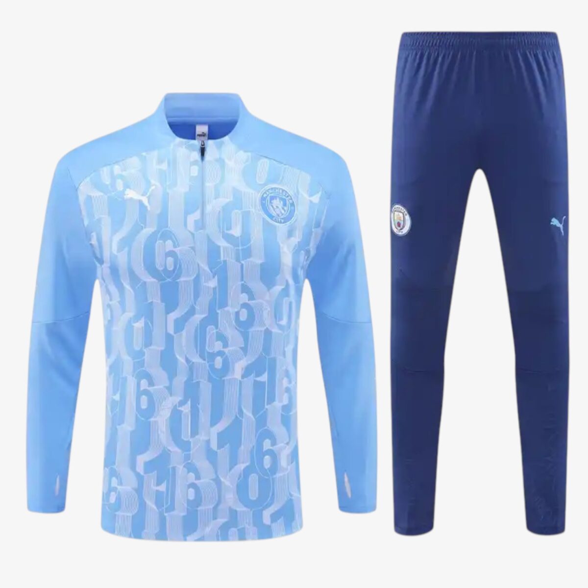 Manchester City Light Blue Camouflage Style Track Jacket 2024/25