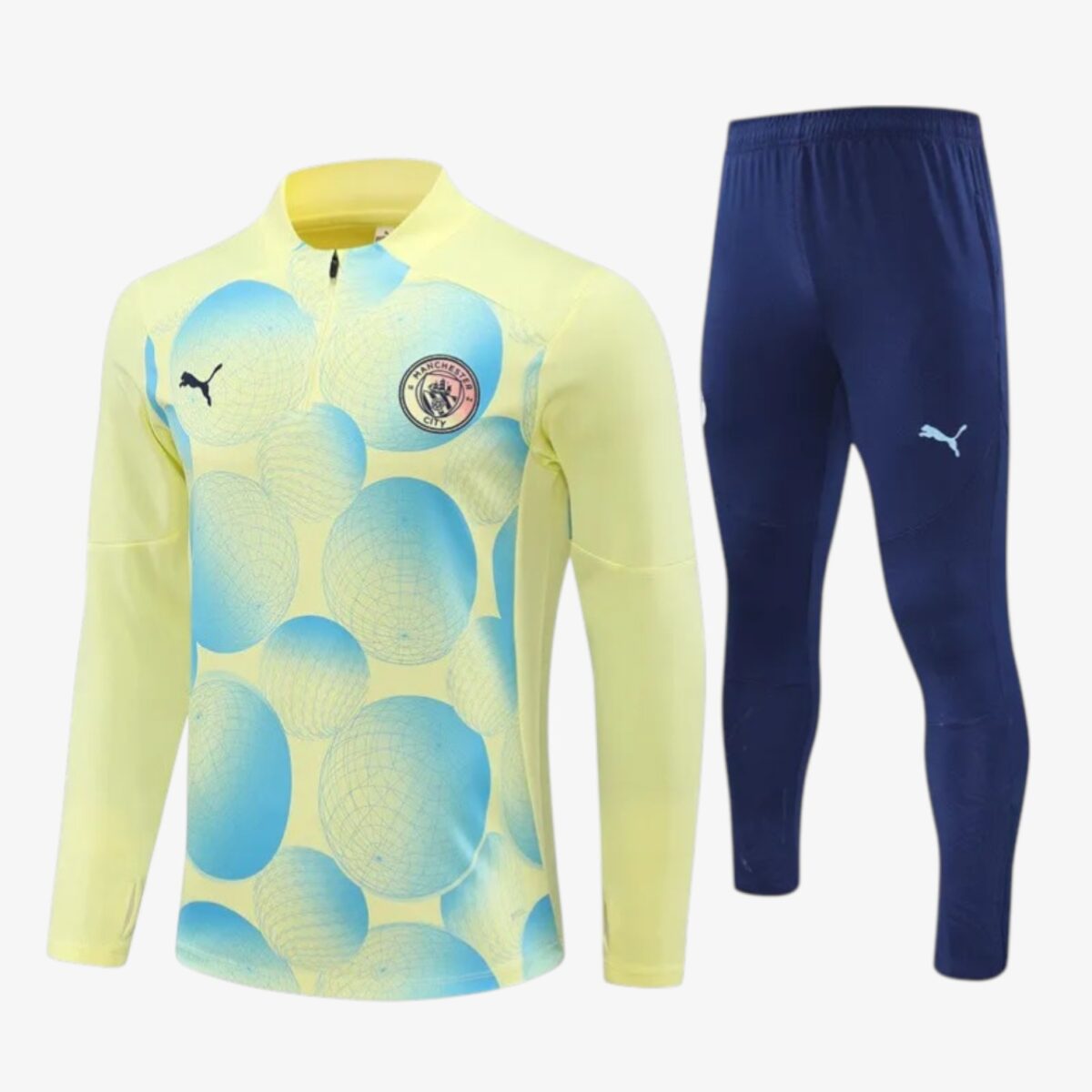 Manchester City Light Yellow Camouflage Style Track Jacket 2024/25