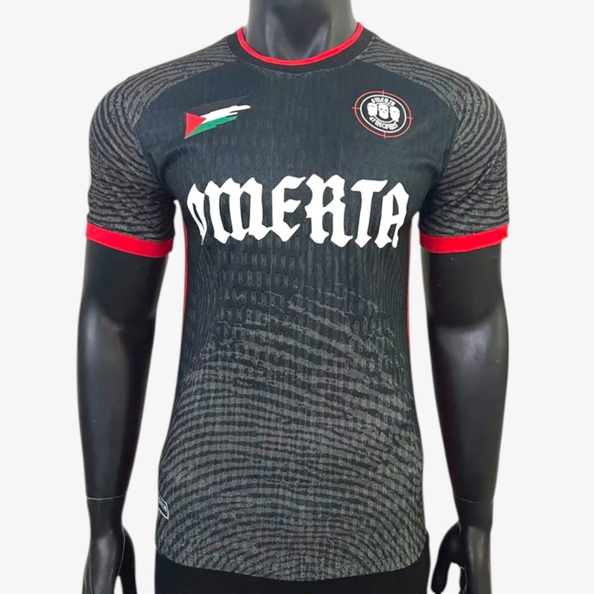 Palestine Boxing 47 Red Black Training Jersey 2025/26