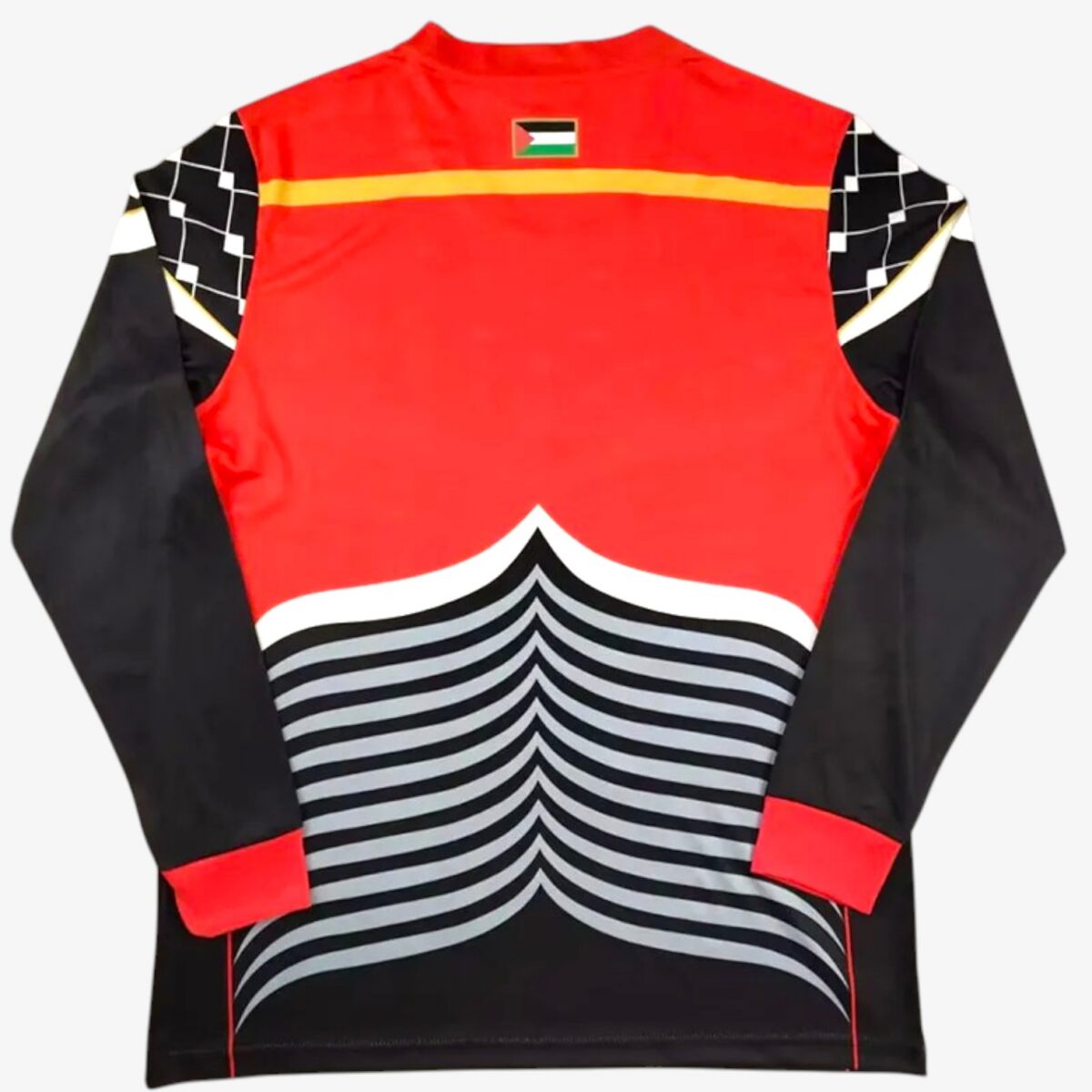 Palestino Deportivo Black Long Sleeve Retro Jersey 2016/17 - Image 2