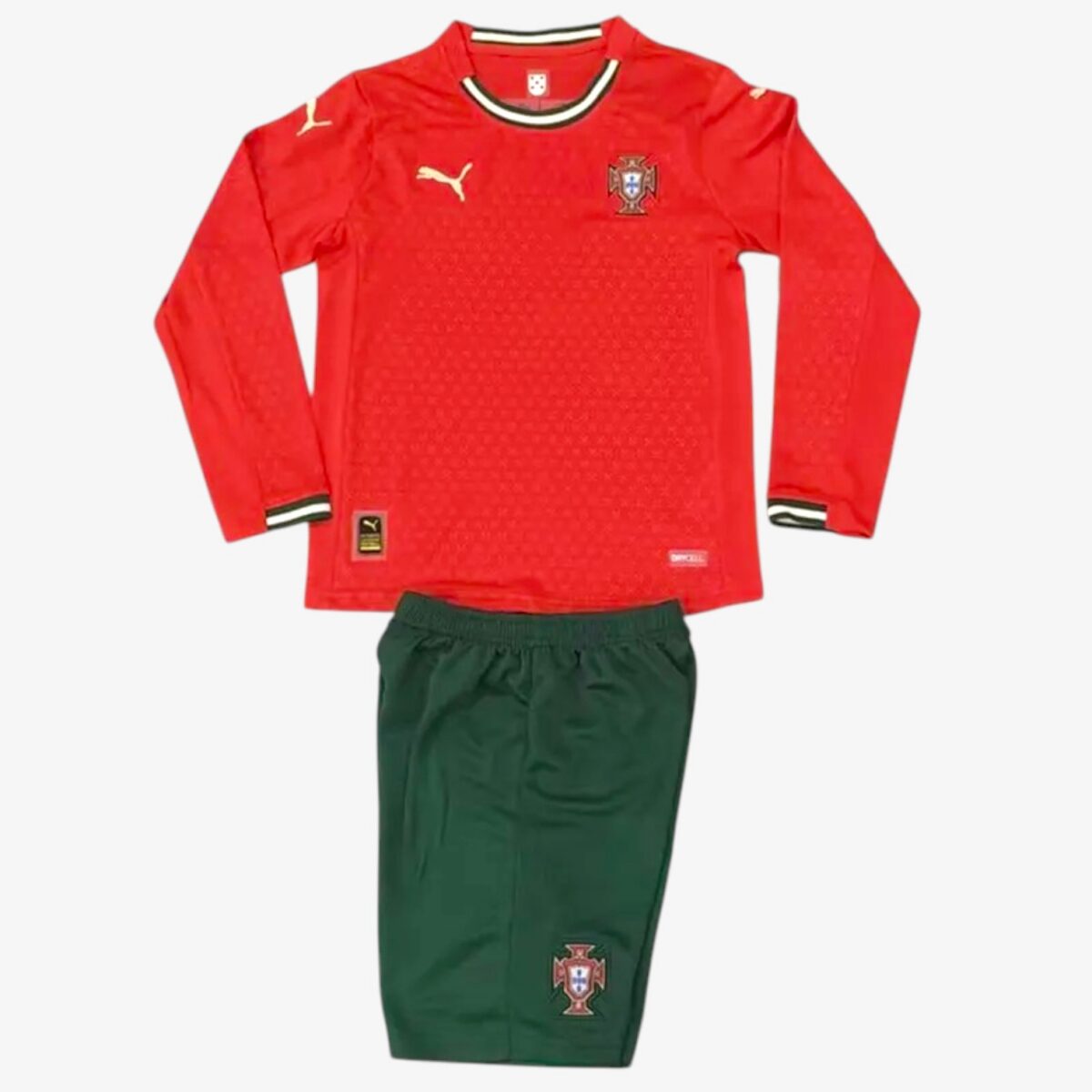 Portugal Home Long Sleeve Jersey 2025/26 — Kids