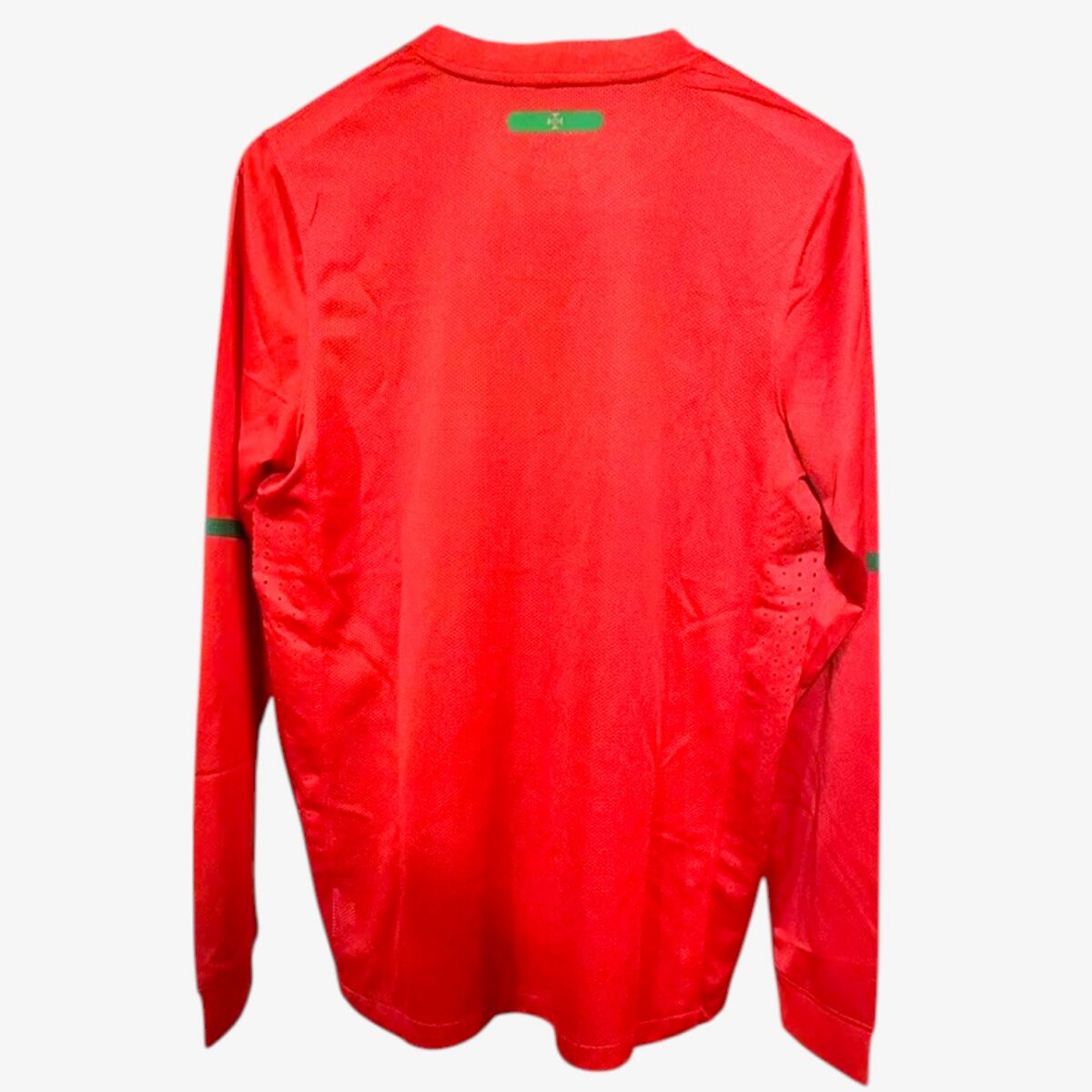 Portugal Home Training Long Sleeve Retro Jersey 2010 - Image 2