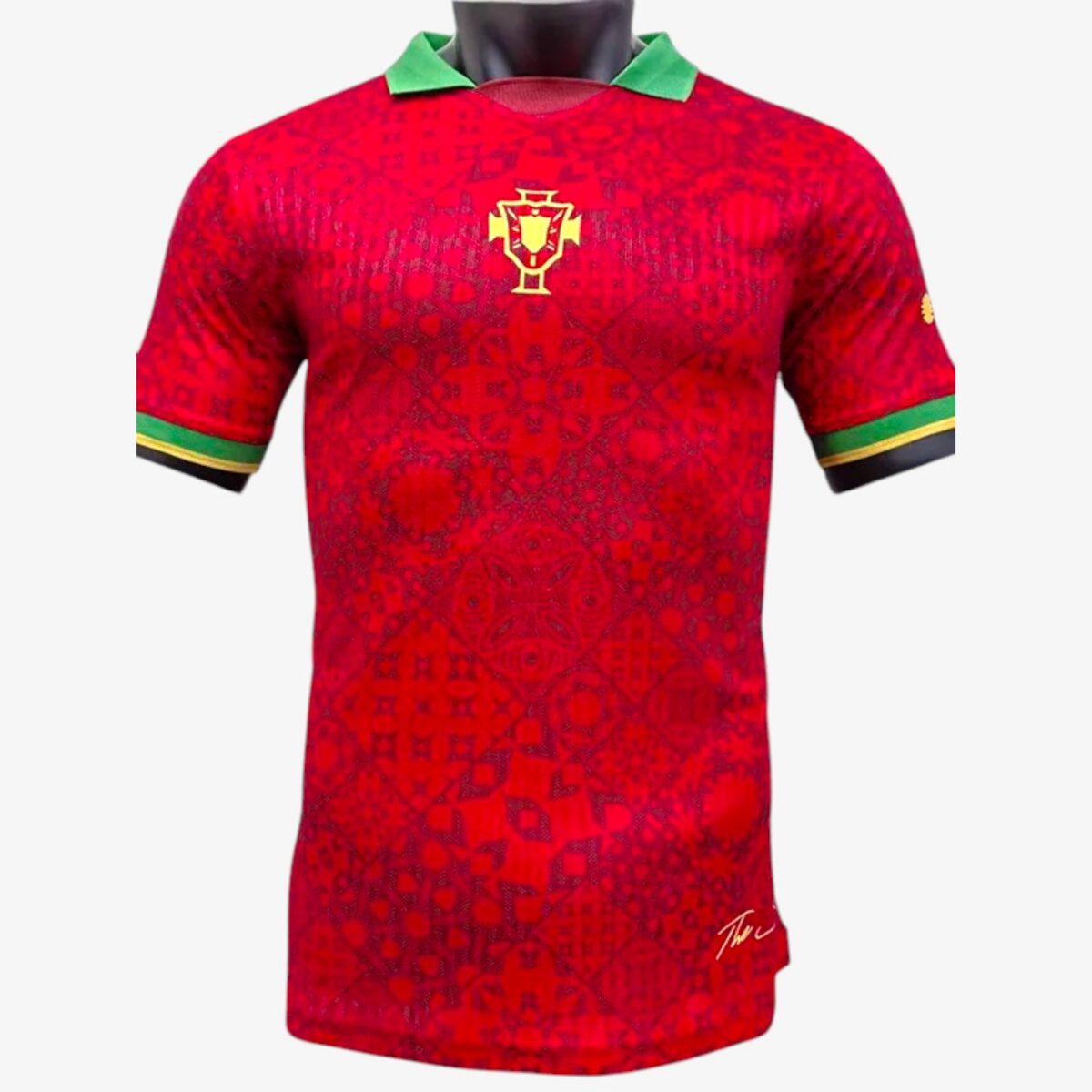 Portugal Red Grid Special Edition Training Jersey 2025/26
