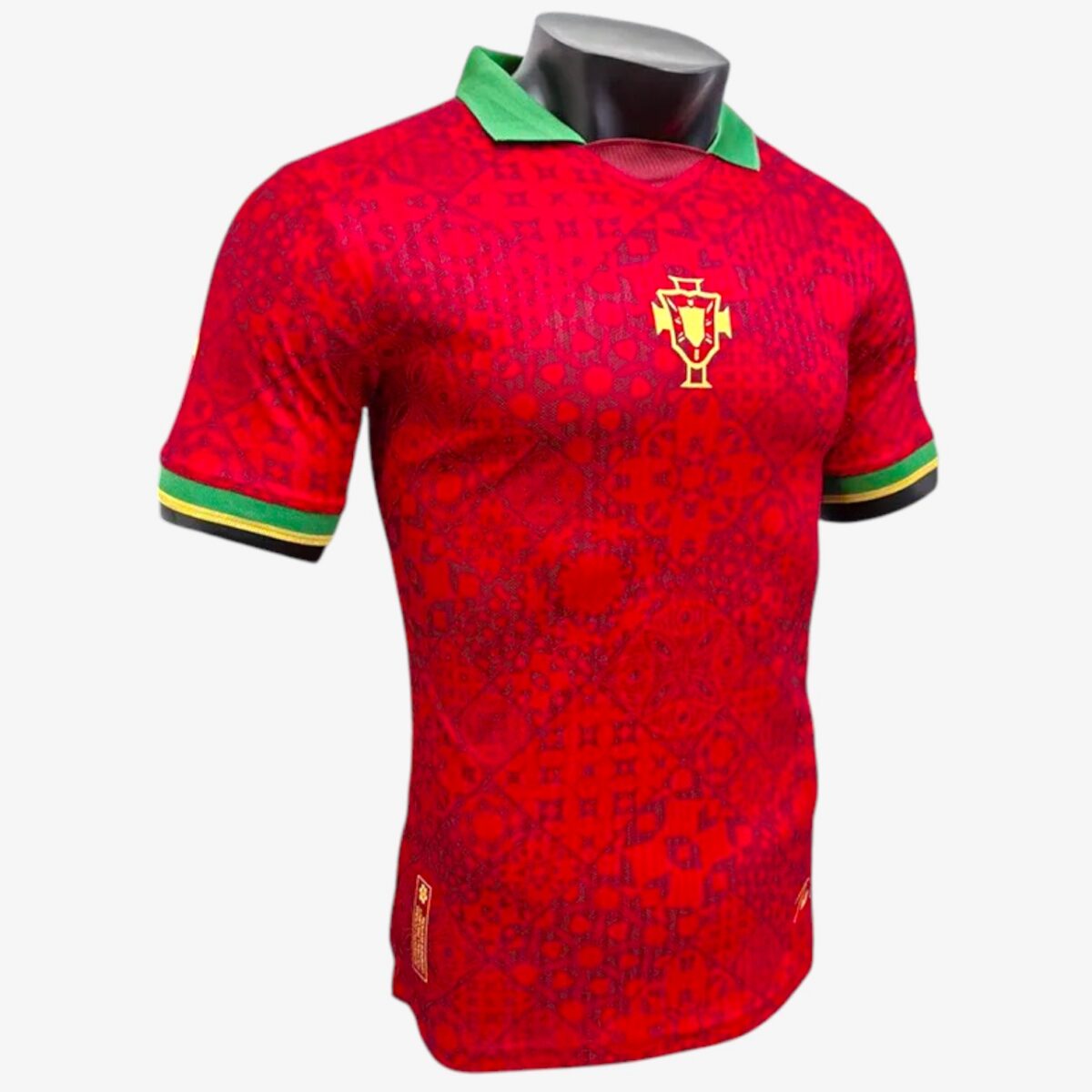 Portugal Red Grid Special Edition Training Jersey 2025/26 - Image 3