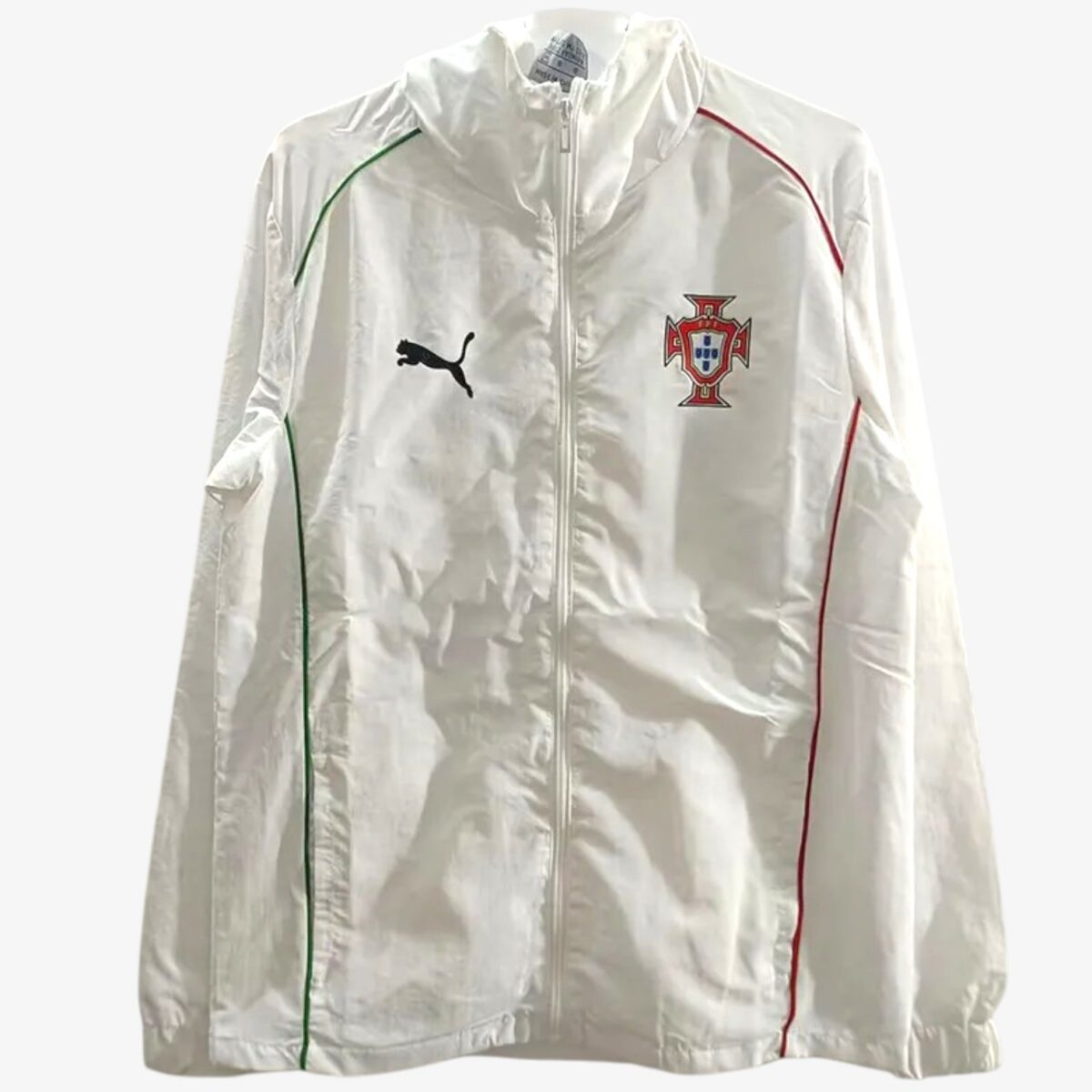 Portugal White Hooded Windbreaker 2025/26