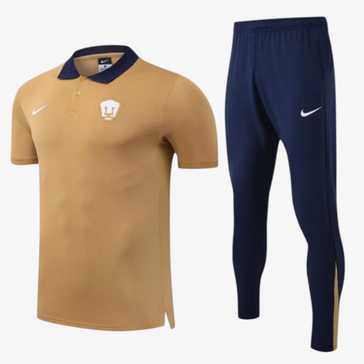 Pumas UNAM Earthy Yellow Polo Tracksuit 2025/26