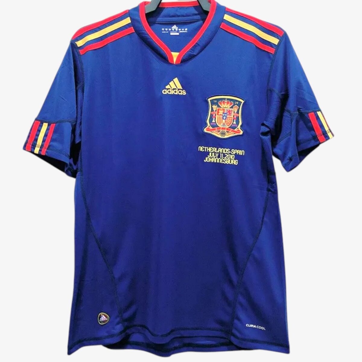 Spain Away Royal Blue Retro Jersey 2010