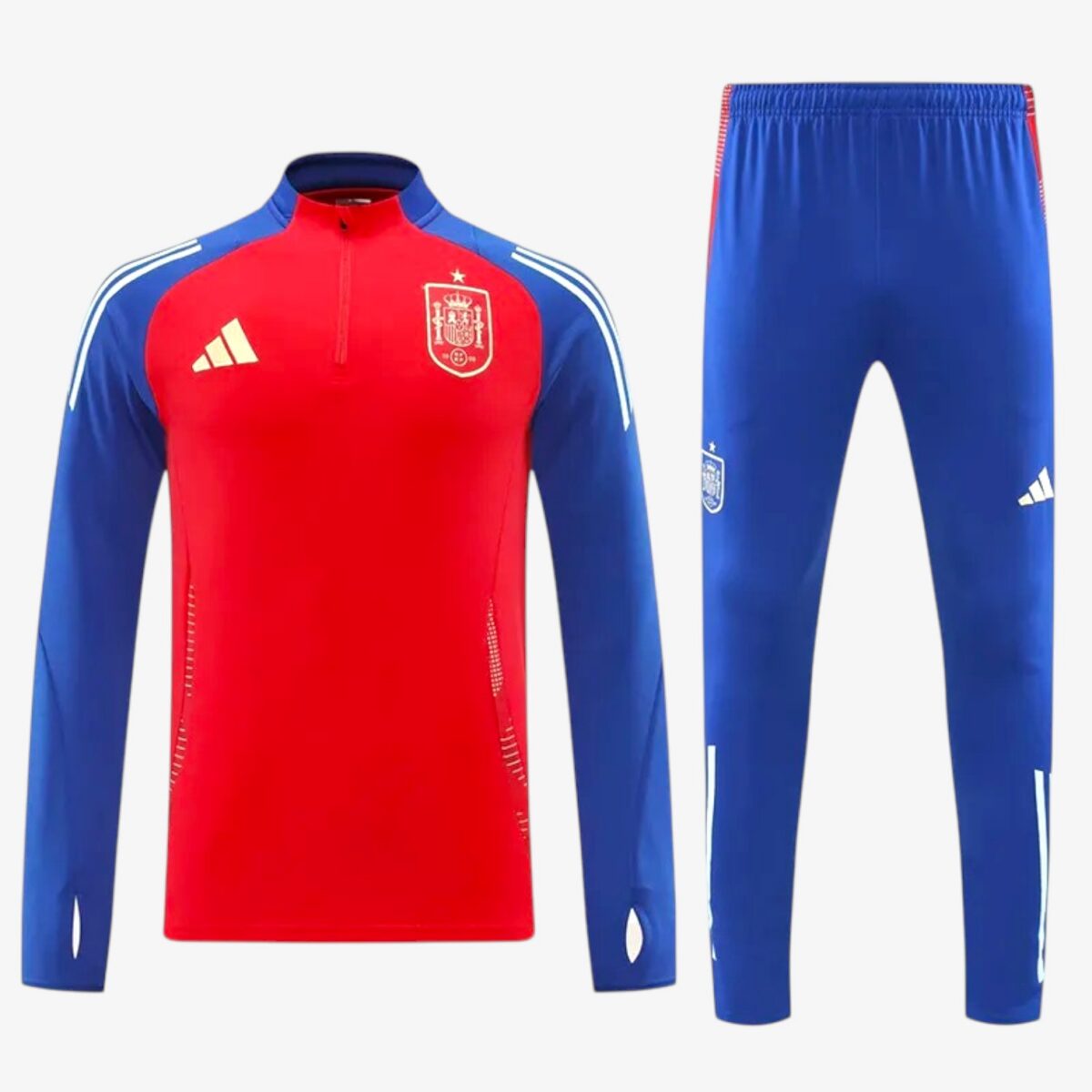 Spain Red Half Pull Tracksuit 2024/25