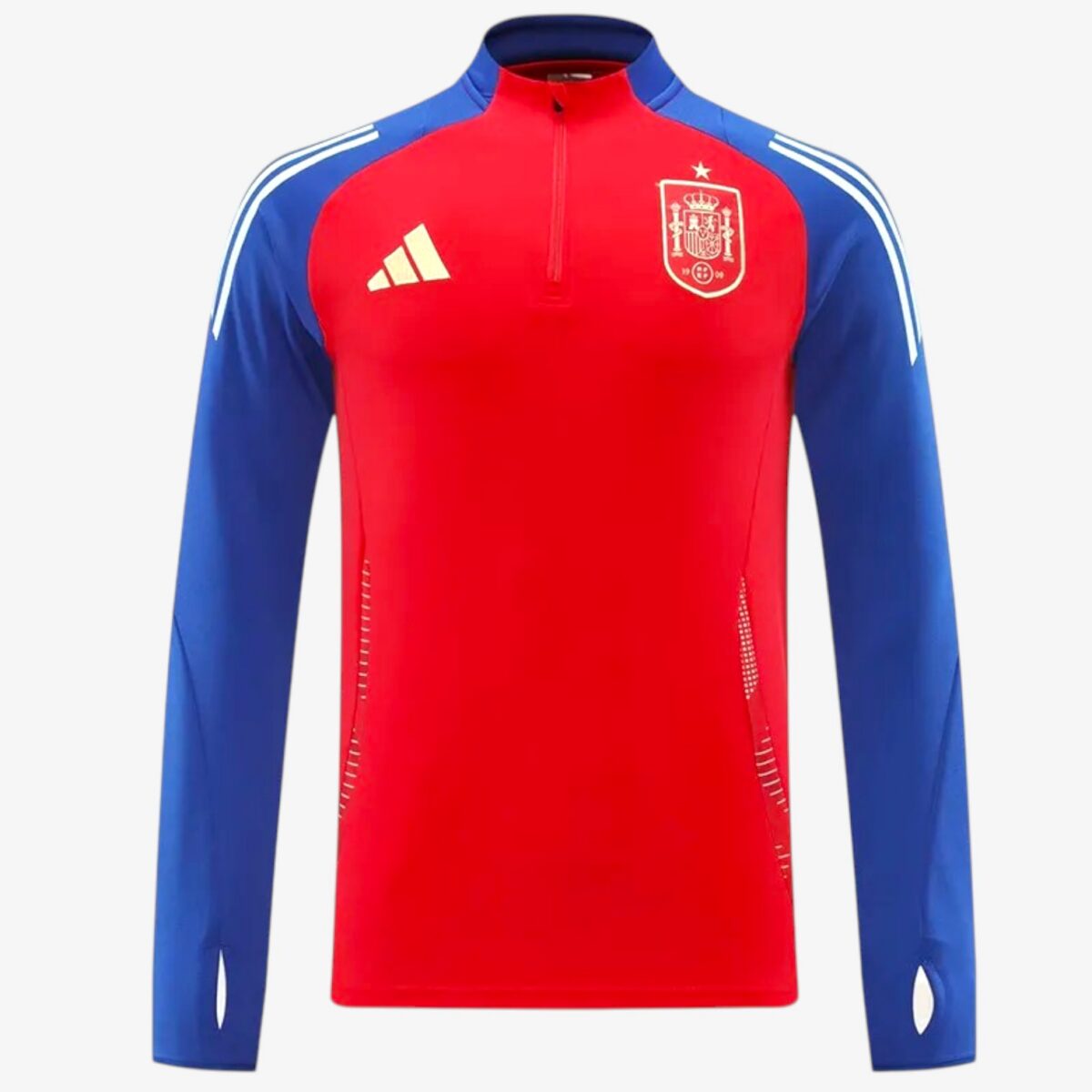 Spain Red Half Pull Tracksuit 2024/25 - Image 4