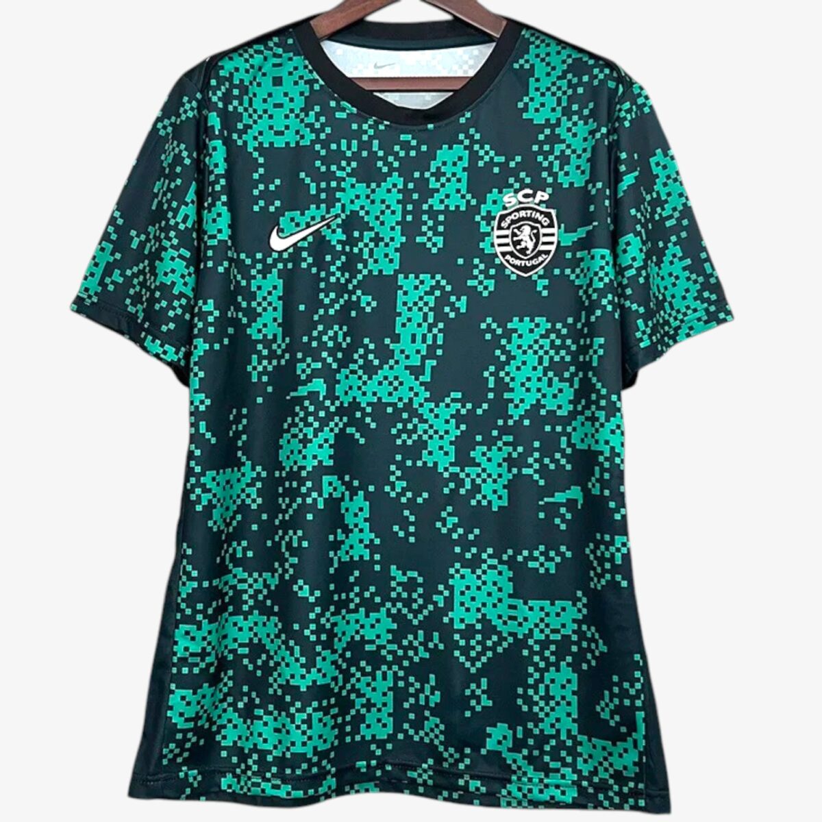 Sporting Lisbon Green Black Training shirts 2025/26