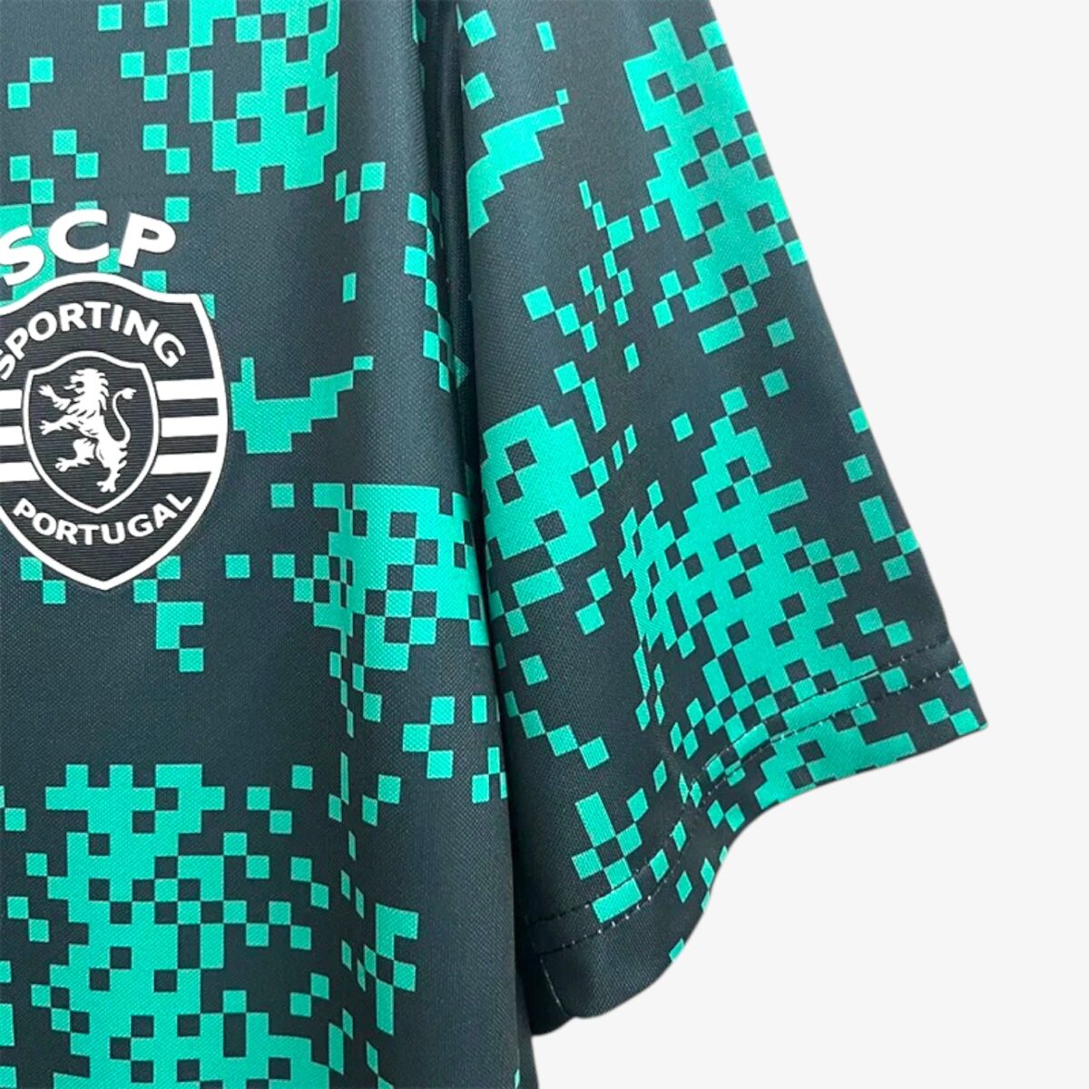 Sporting Lisbon Green Black Training shirts 2025/26 - Image 4