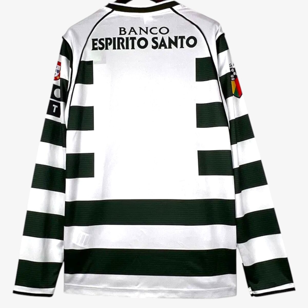 Sporting Lisbon Home Long Sleeve Retro Jersey 2001/02 - Image 2