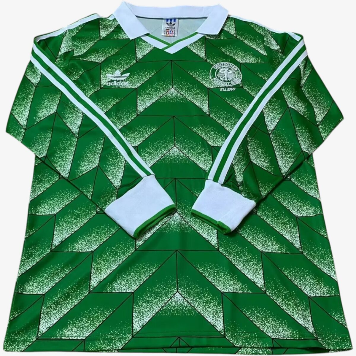 Germany Away Long Sleeve Retro Jersey 1990