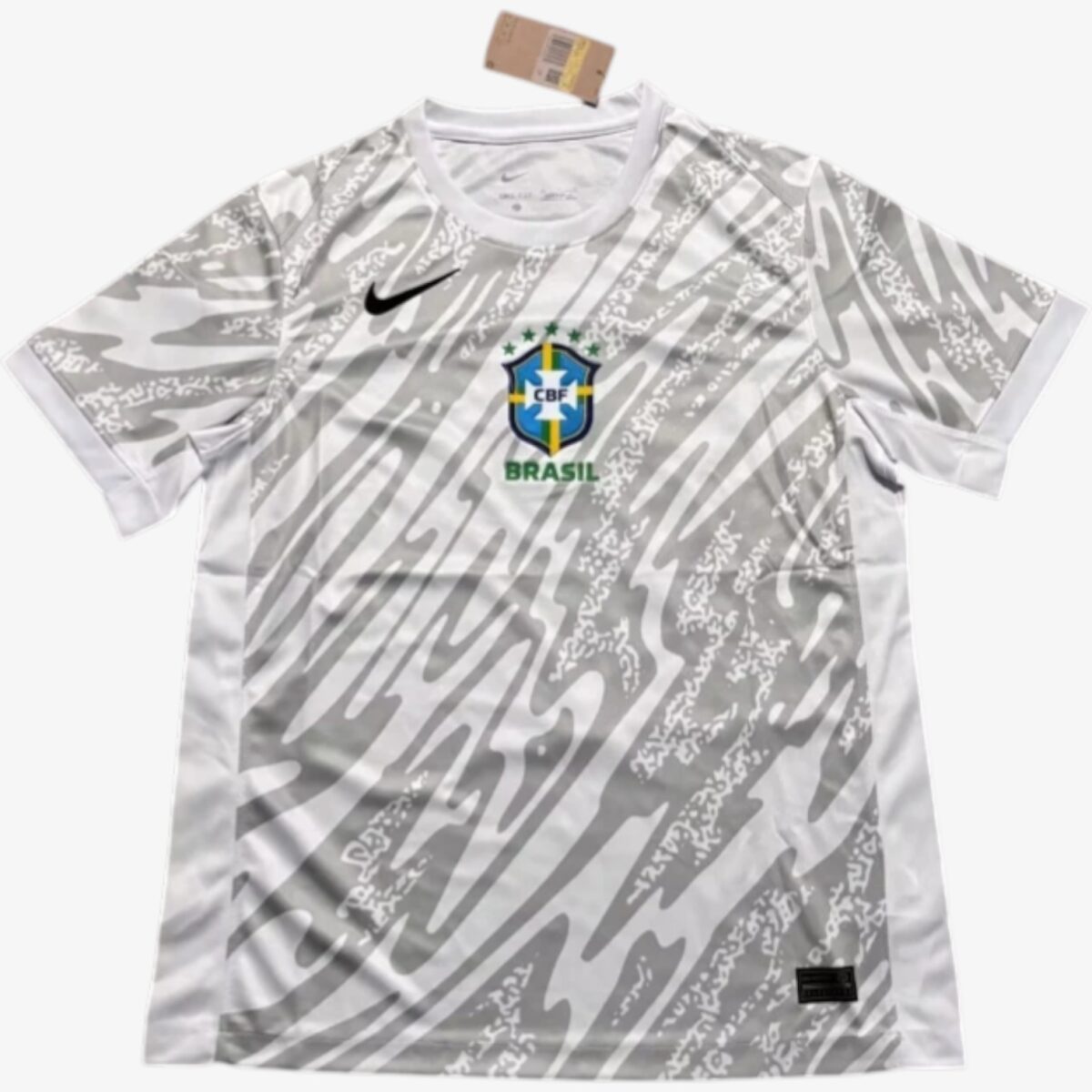 Brazil White Grey Concept Jersey 2023/24