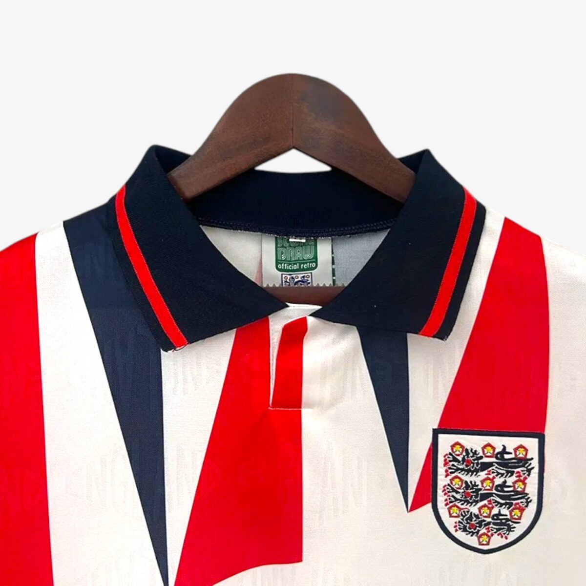 England Home Retro Jersey 1992 - Image 3