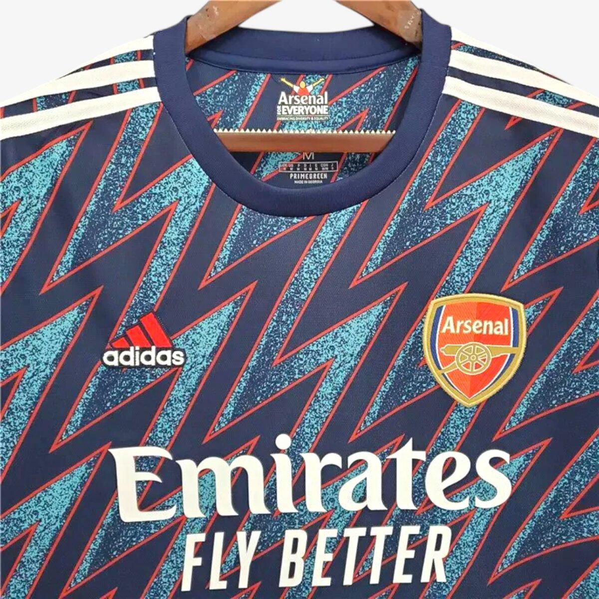 Arsenal 2021/22 Blue Third Shirt – Stylish Gunners Kit - Image 3