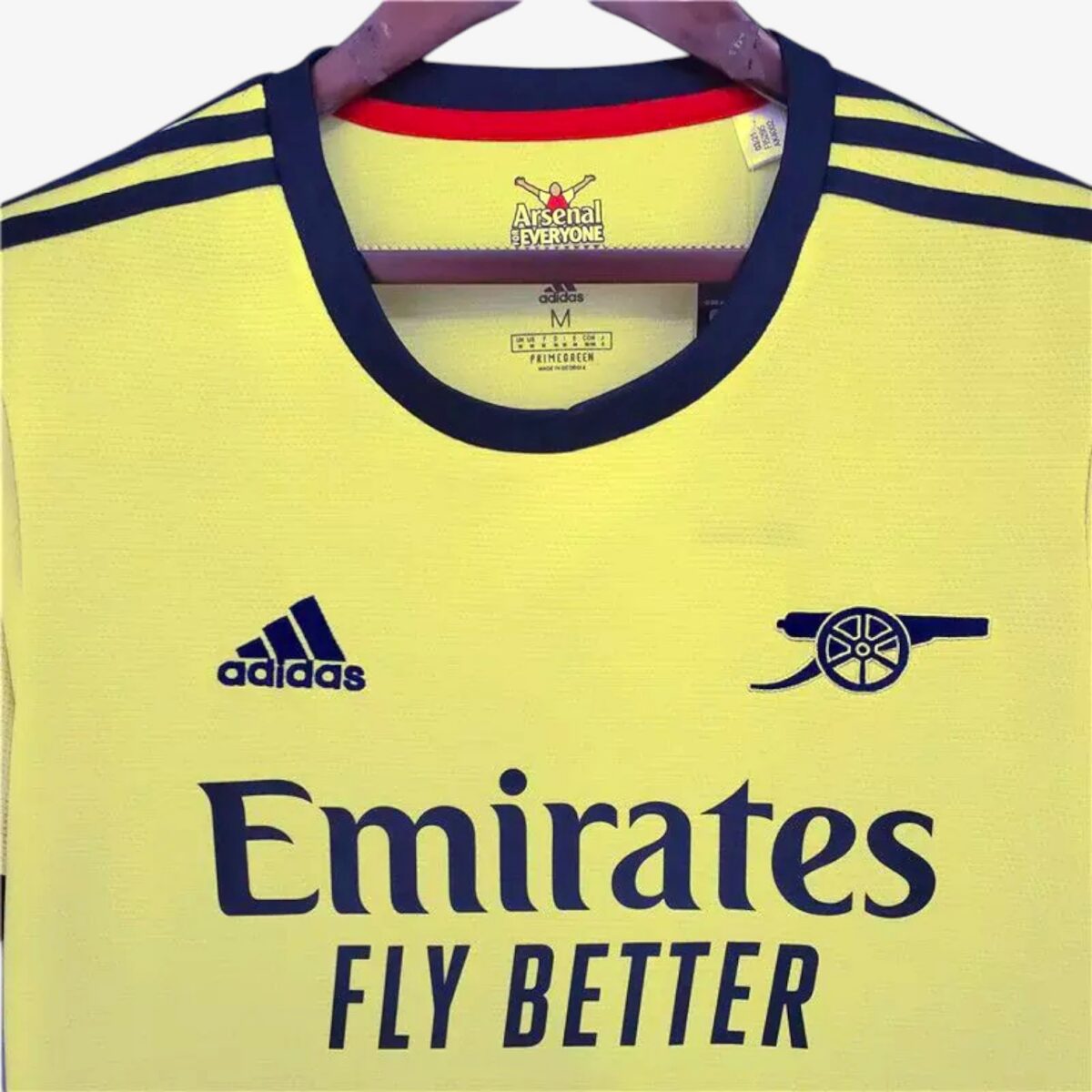 Arsenal FC Yellow Away Jersey 2021/22 - Image 3
