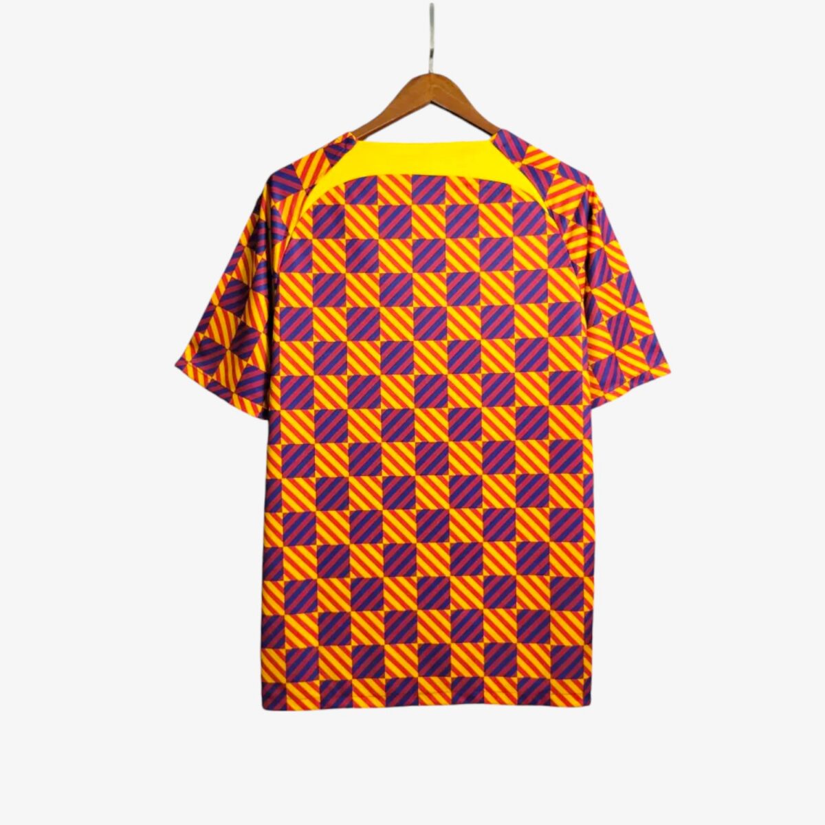 Barcelona Orange Blue Training Jersey 2023/24 - Image 2