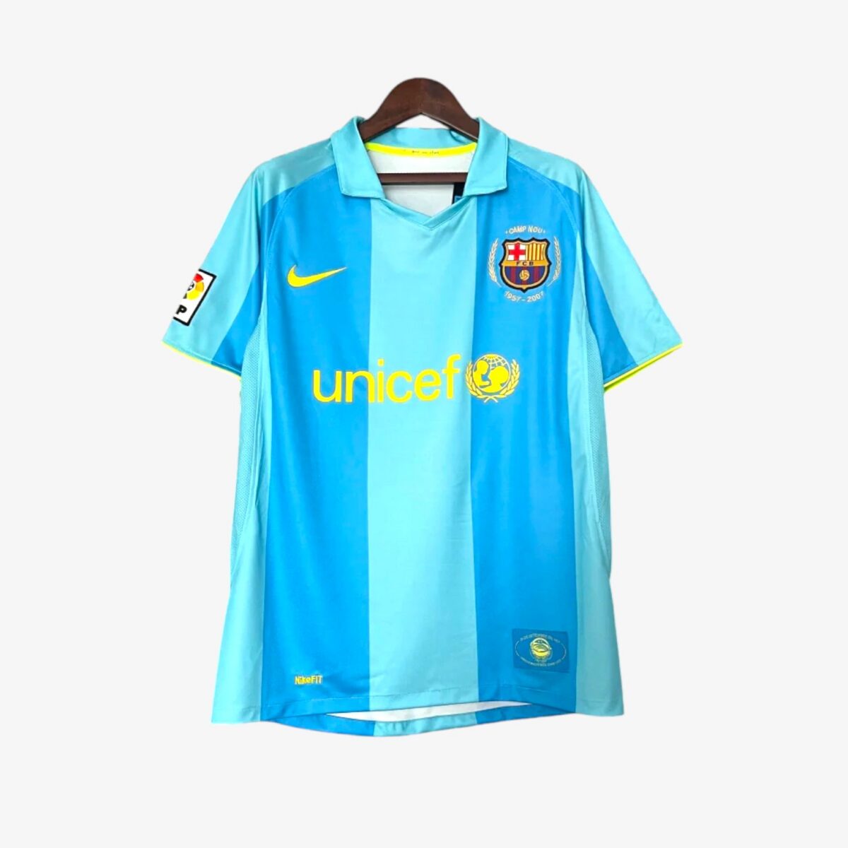 Barcelona Sky Blue Retro Away Jersey 2007/08